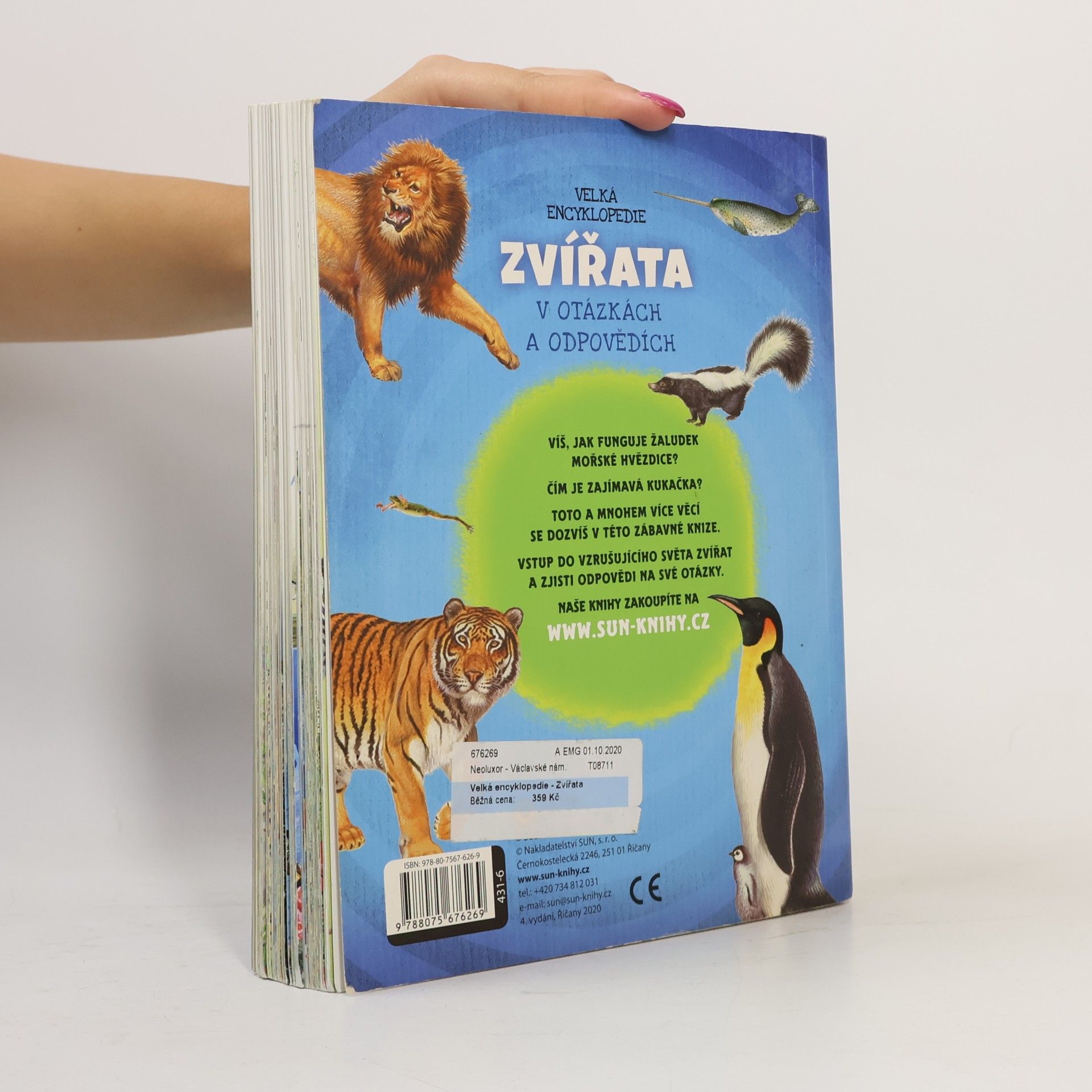 Kateřina Piorecká Velká encyklopedie. Zvířata v otázkách a odpovědích