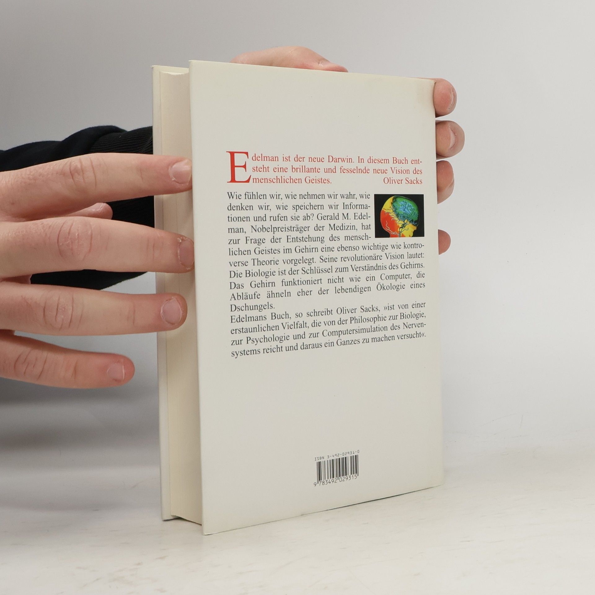 Gerald Edelman Göttliche Luft, vernichtendes Feuer