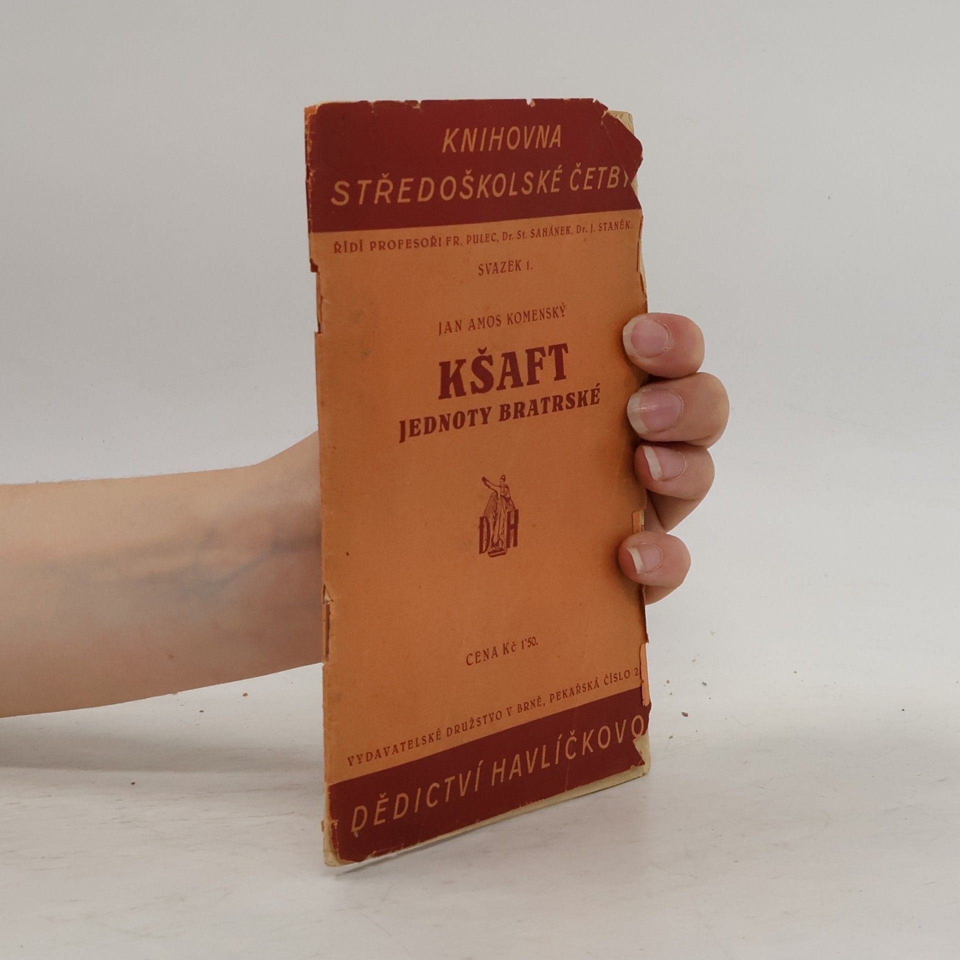 Jan Amos Komenský Kšaft Jednoty bratrské
