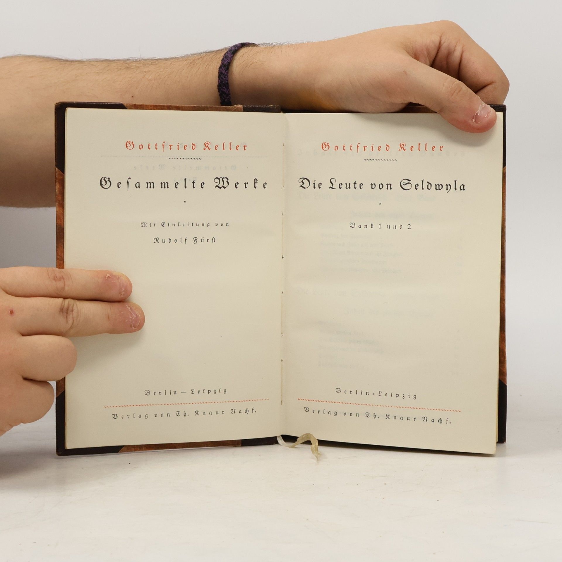 Gottfried Keller Kellers Werke 3