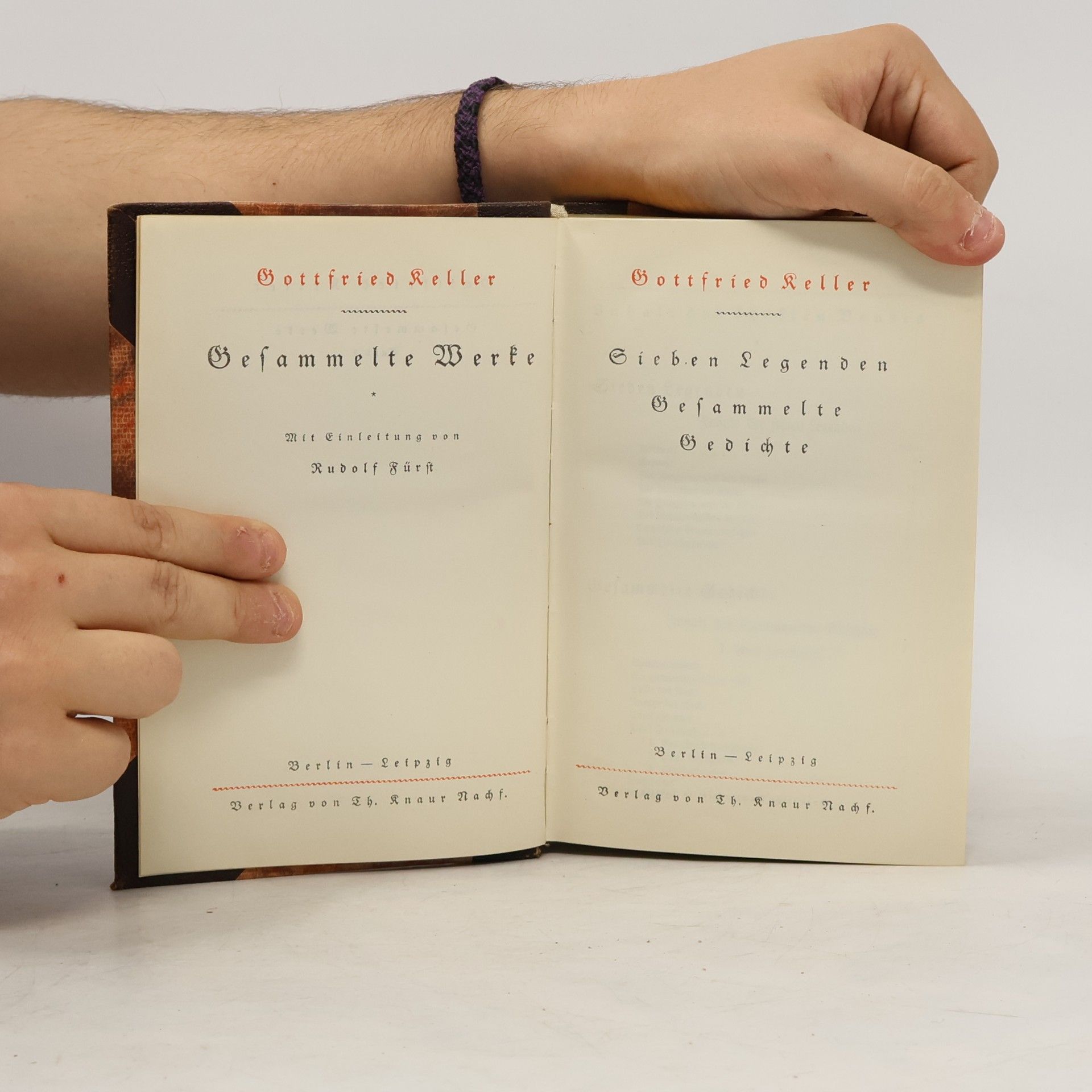 Gottfried Keller Kellers Werke 2