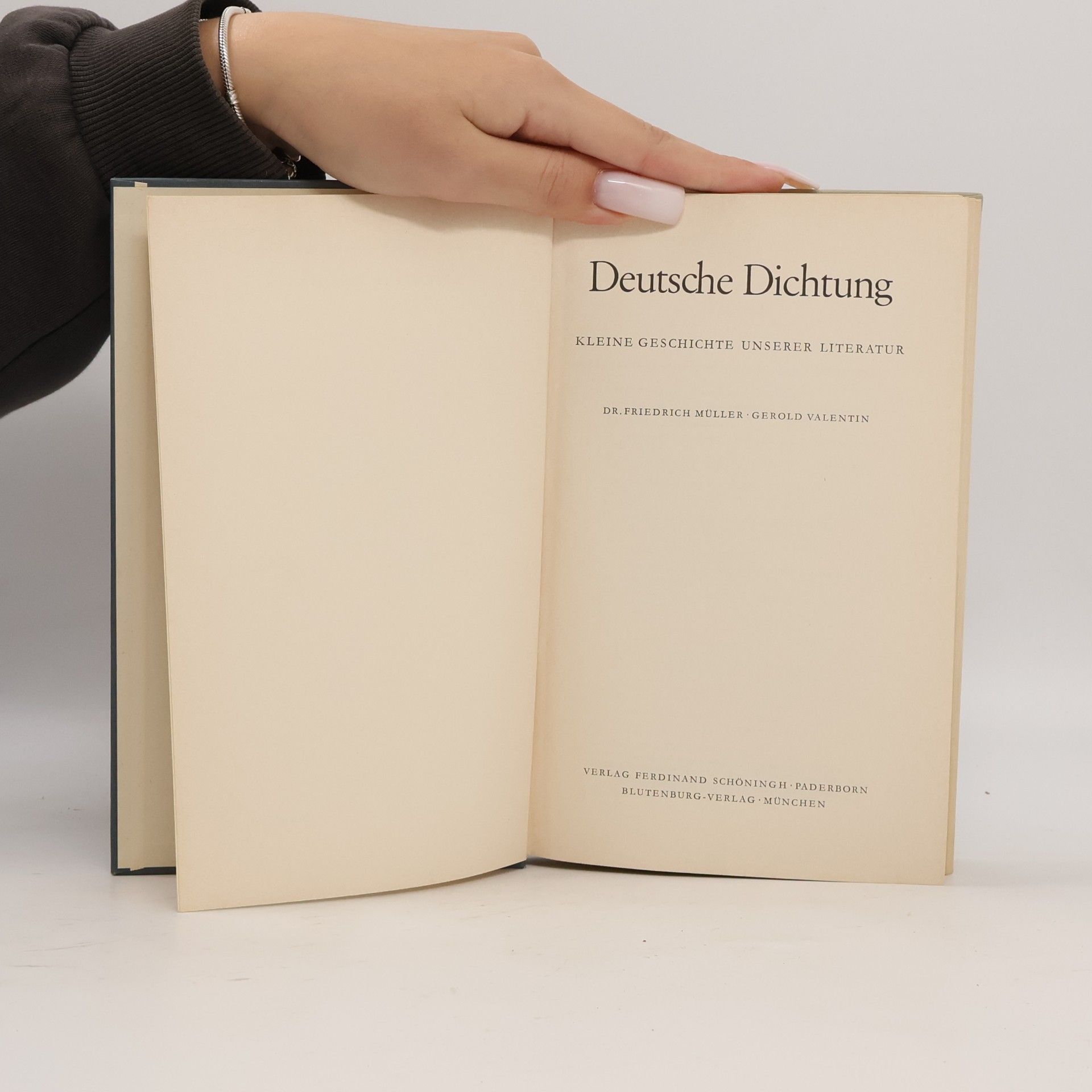 Friedrich Müller Deutsche Dichtung