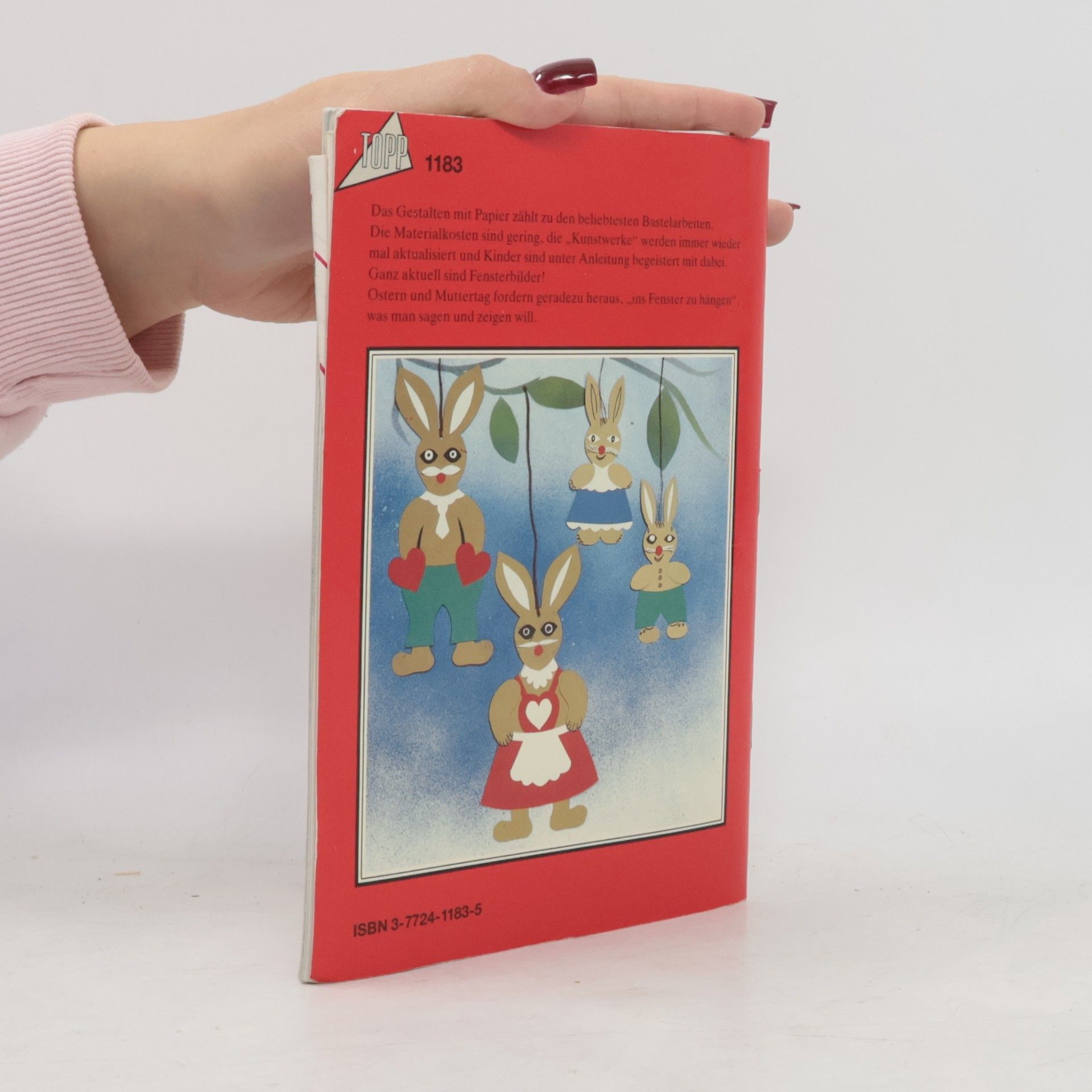 Fensterbilder aus Tonkarton für Ostern und Muttertag