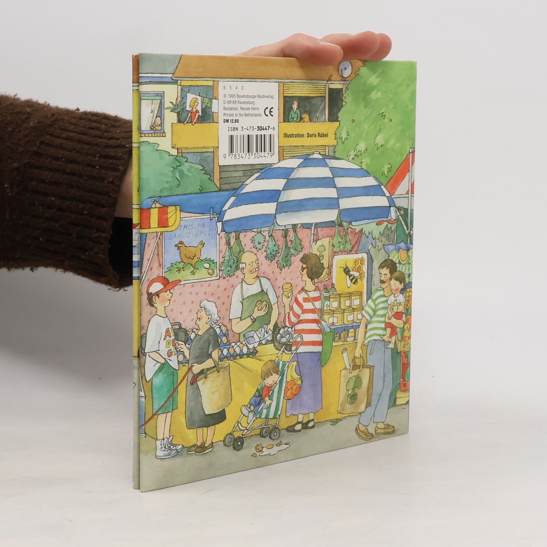 Doris Rübel Wir gehen zum Markt. Kulissenbilderbuch.