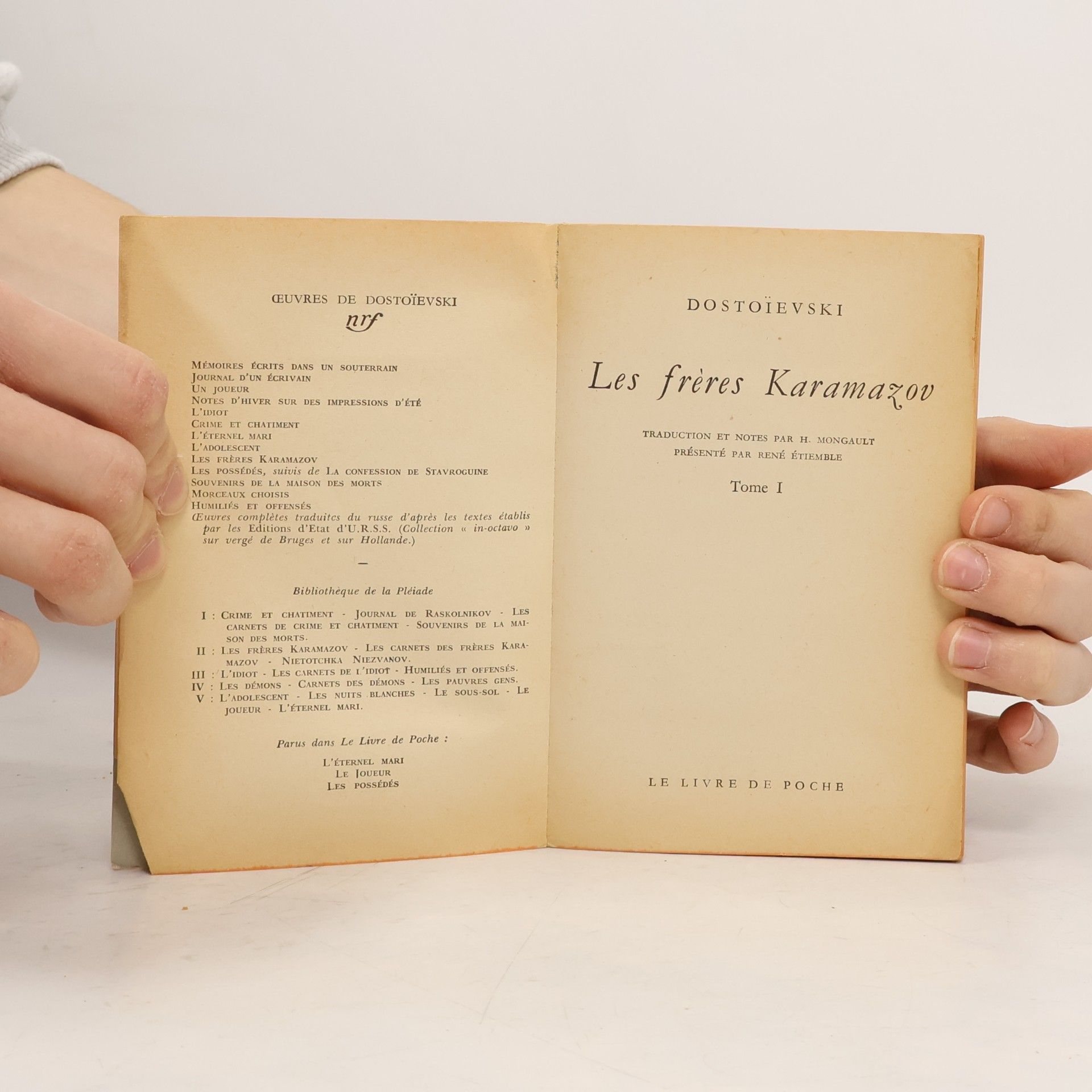Fjodor Michailowitsch Dostojewski Les Frères Karamazov I