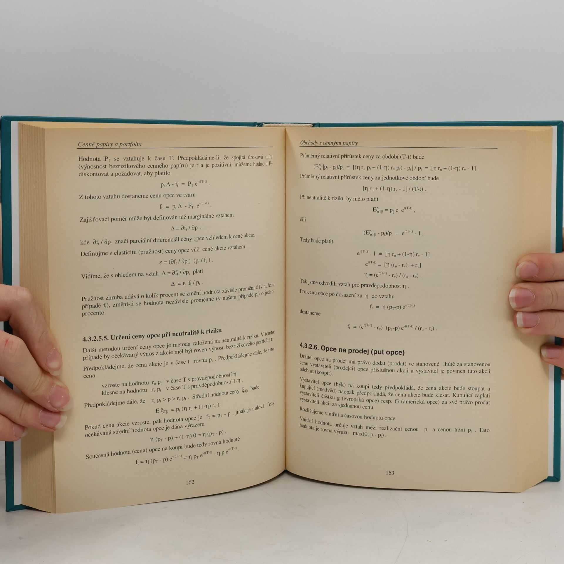 Bohuslav Sekerka Matematické a statistické metody ve financování, cenných papírech a pojištění
