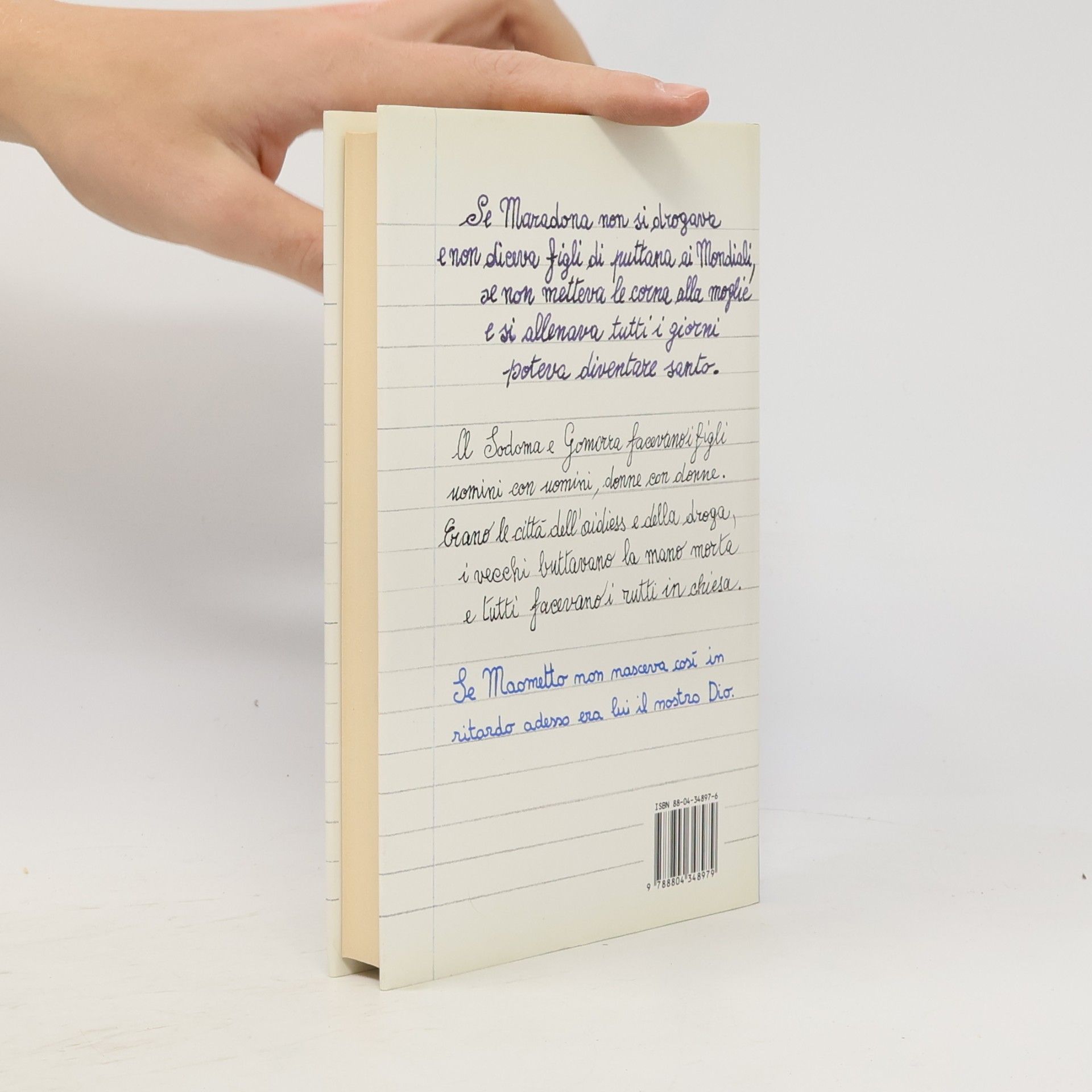 Marcello D'Orta Dio ci ha creato gratis