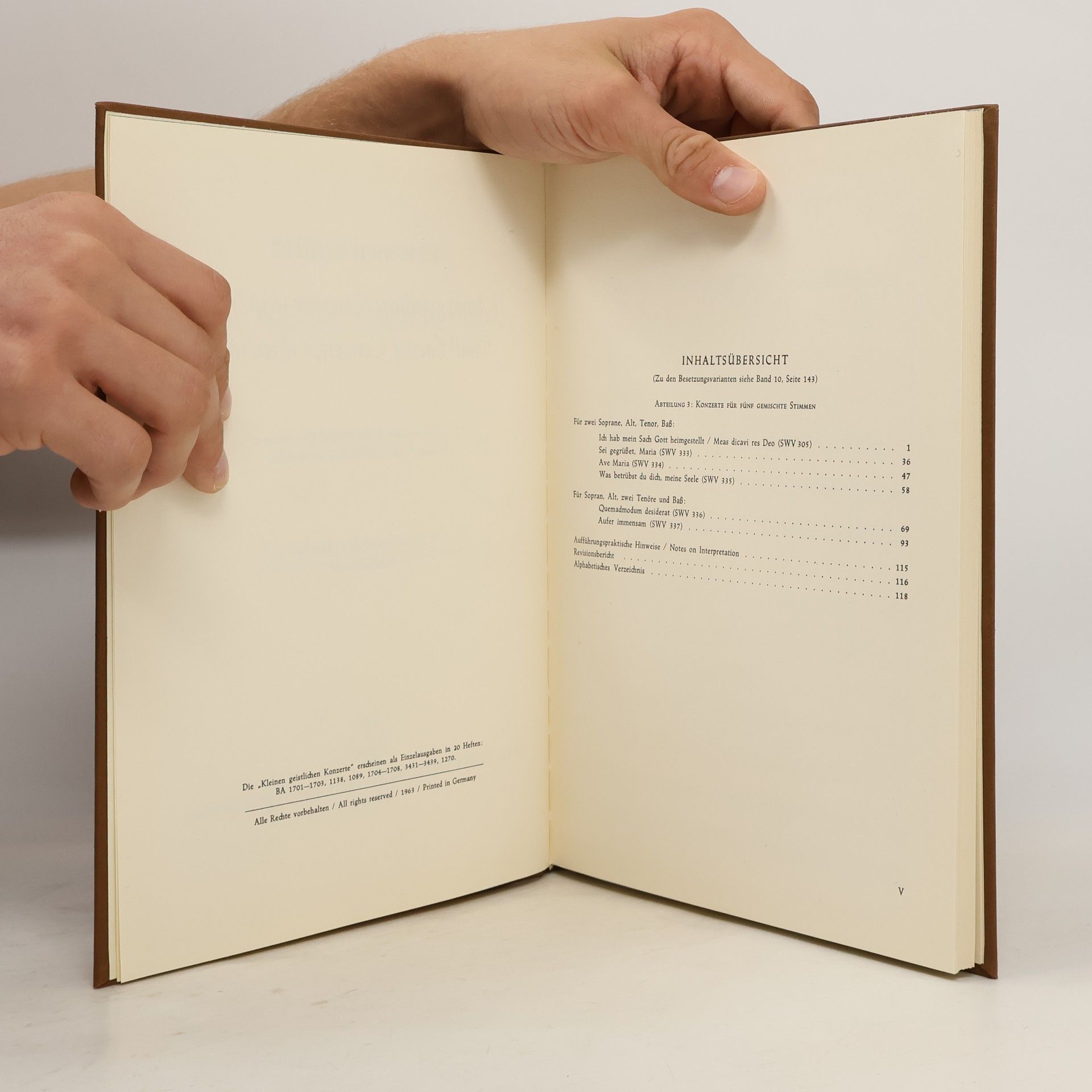 Heinrich Schütz Kleine geistliche Konzerte