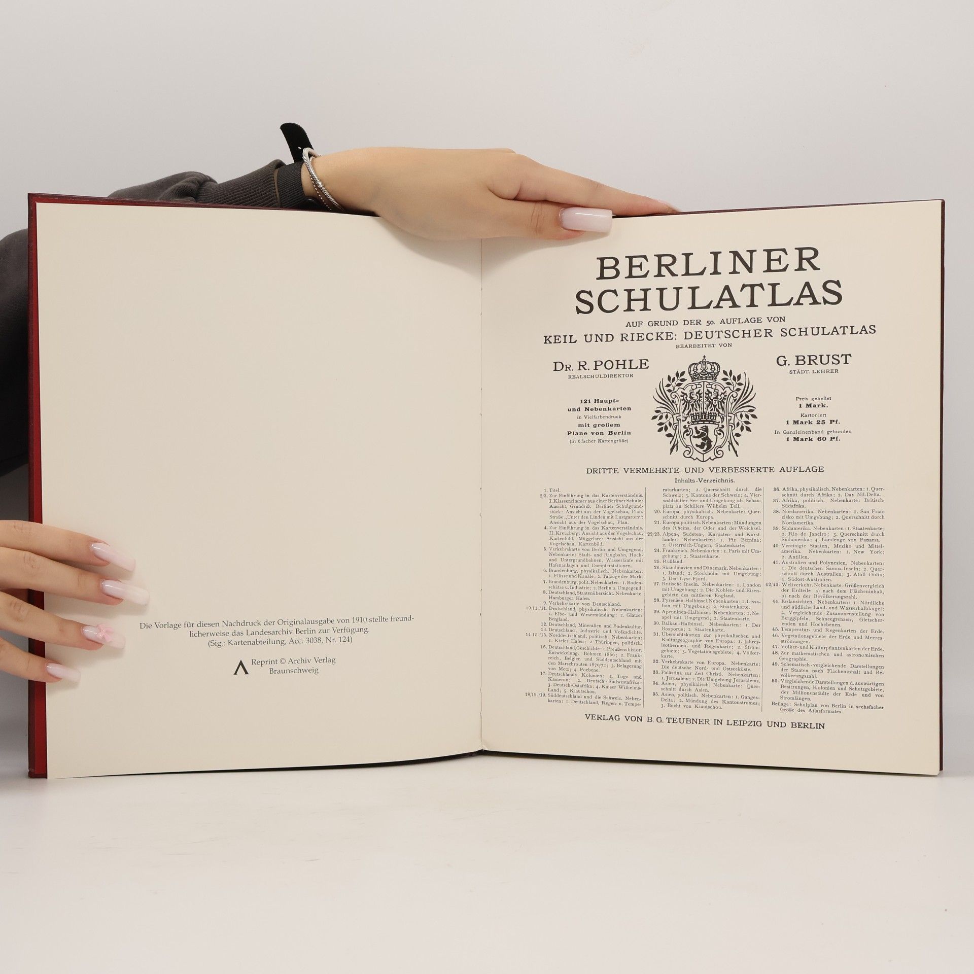 Dr. R. Pohle Berliner Schulatlas