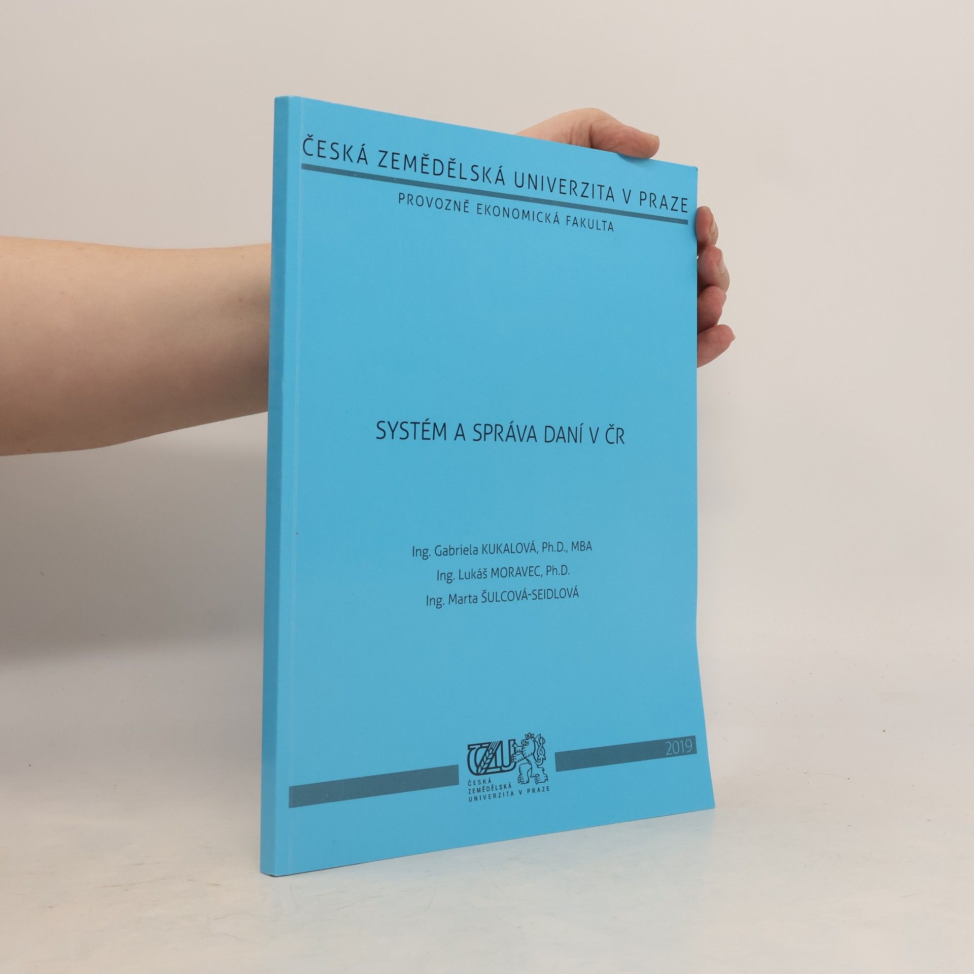Marta ŠulcováSeidlová Systém a správa daní v ČR
