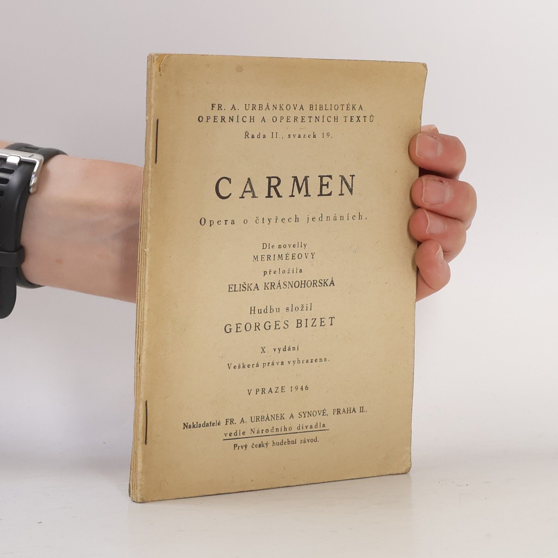 Carmen: opera o čtyřech jednáních