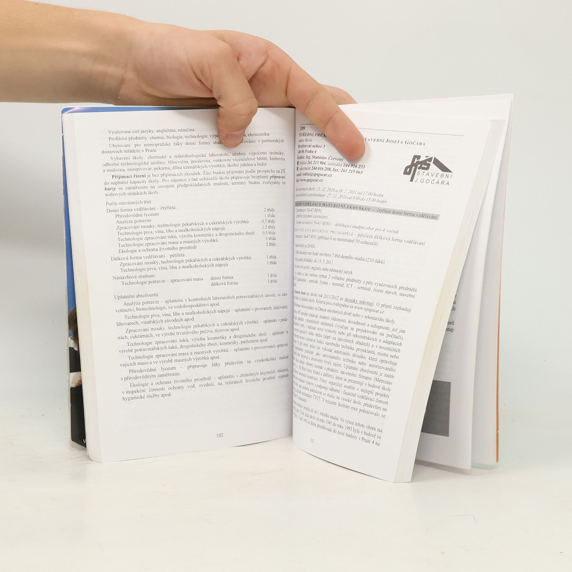 Collectif d'auteurs Informace o středních školách I