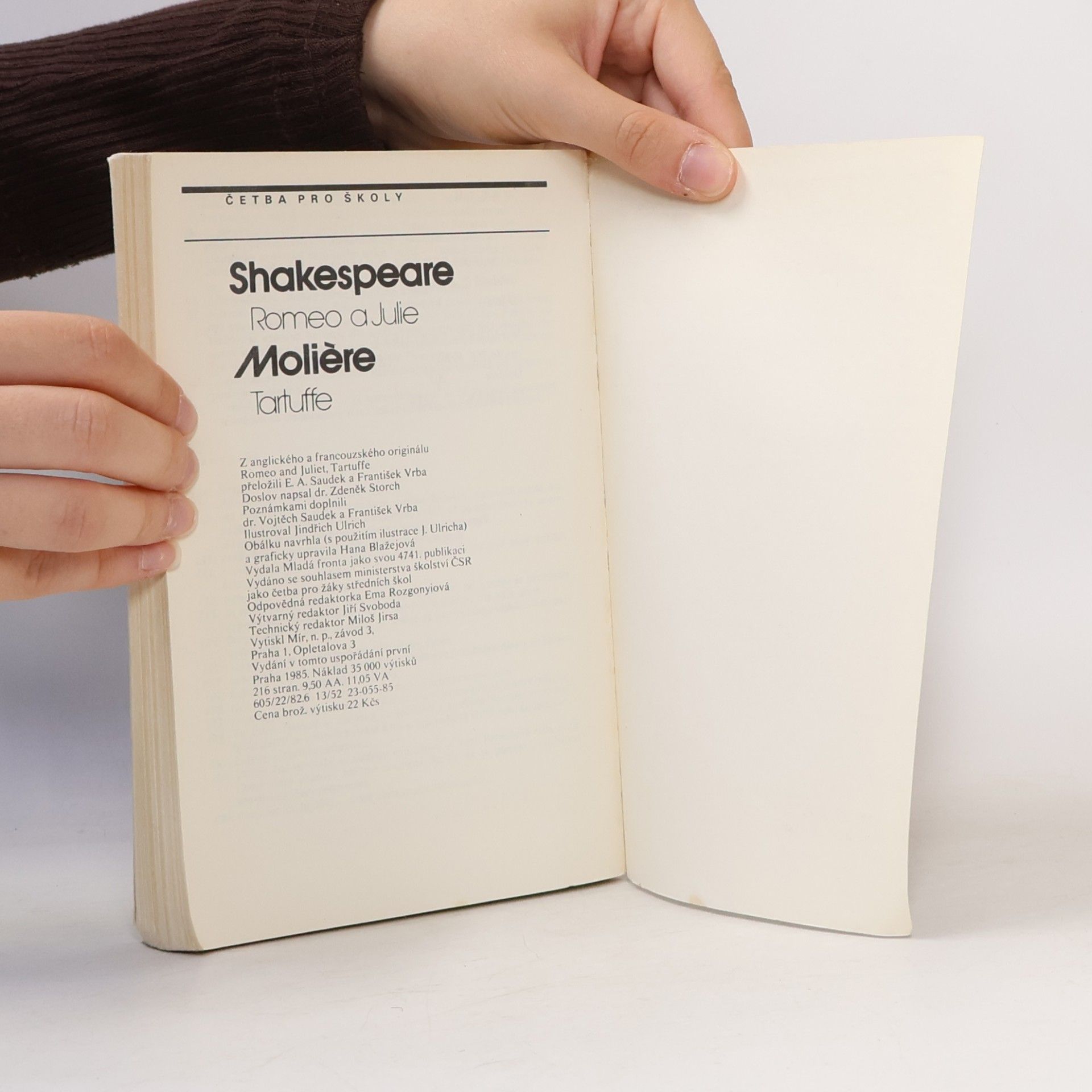 William Shakespeare Romeo a Julie. Tartuffe