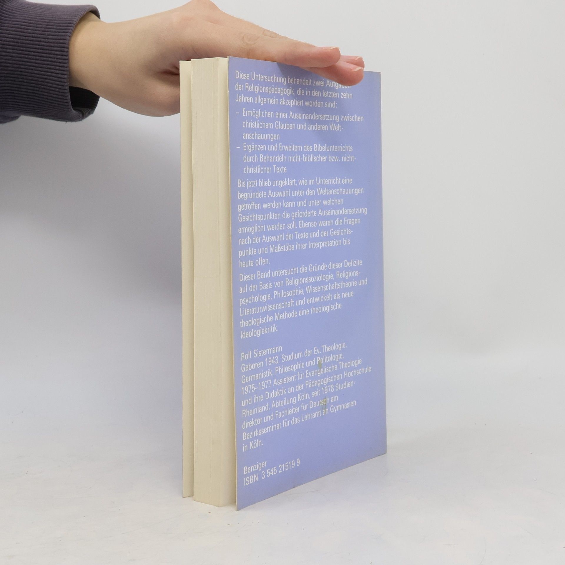 Rolf Sistermann Studien zur praktischen Theologie - 19: Literatur und Ideologie im Religionsunterricht