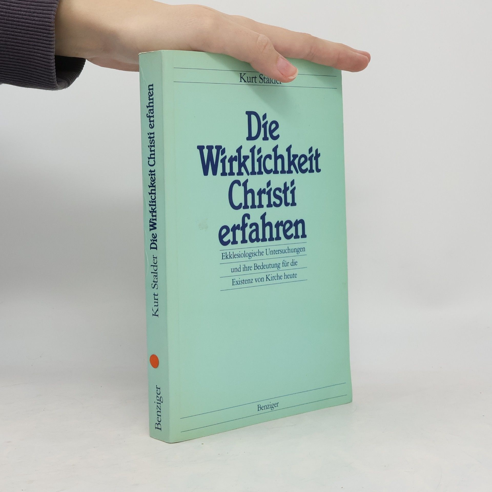 Die Wirklichkeit Christi erfahren. Ekklesiologische Untersuchungen und ihre Bedeutung für die Existenz von Kirche heute.