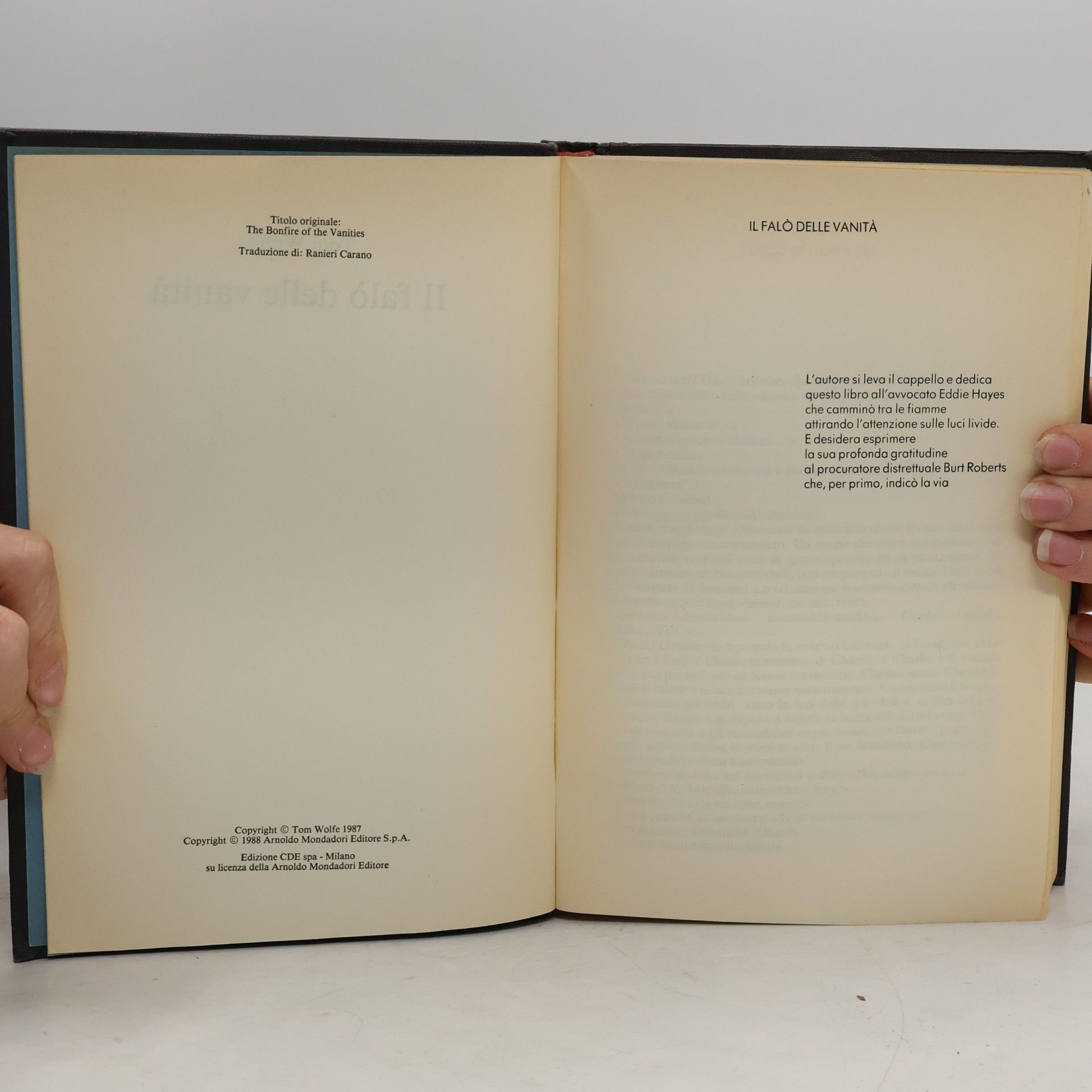 Tom Wolfe Il falò delle vanità