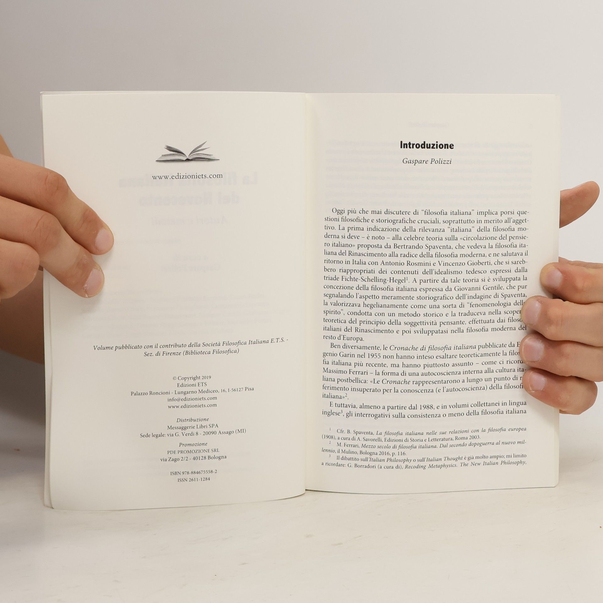 Gaspare Polizzi Dialogica - 6: La filosofia italiana del Novecento. Autori e metodi