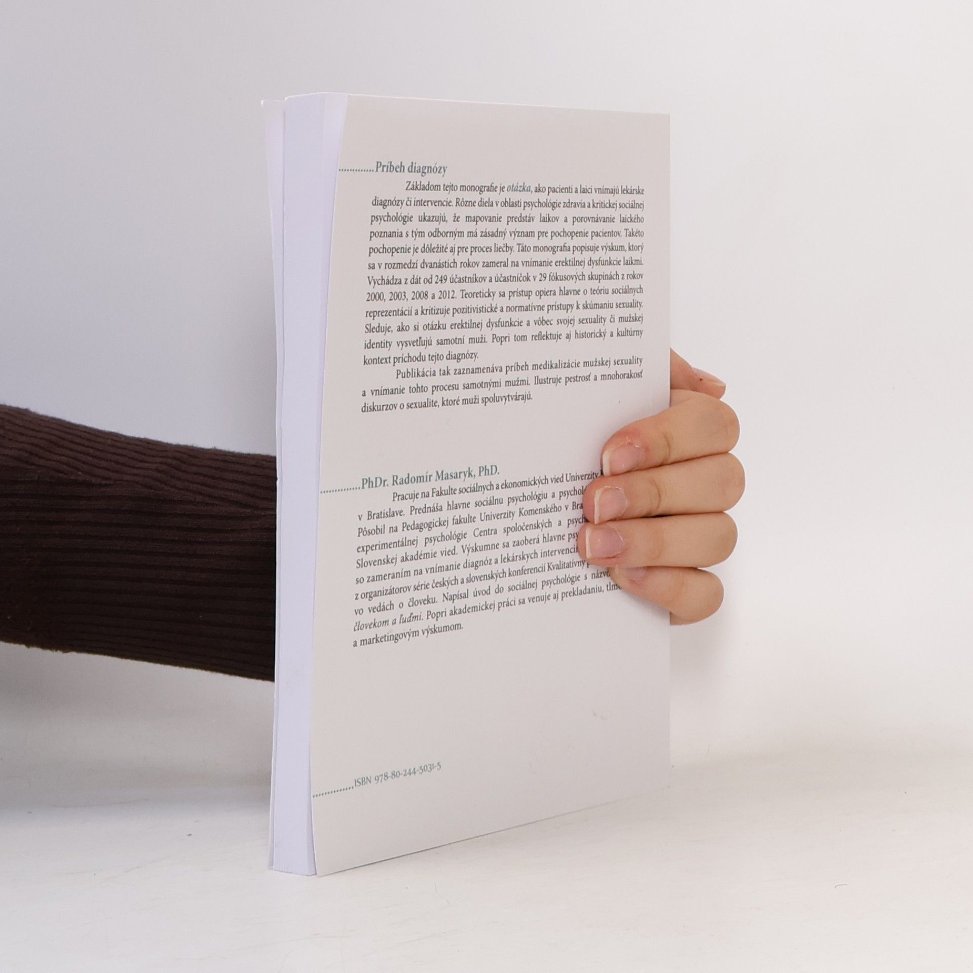 Radomír Masaryk Erektilná dysfunkcia