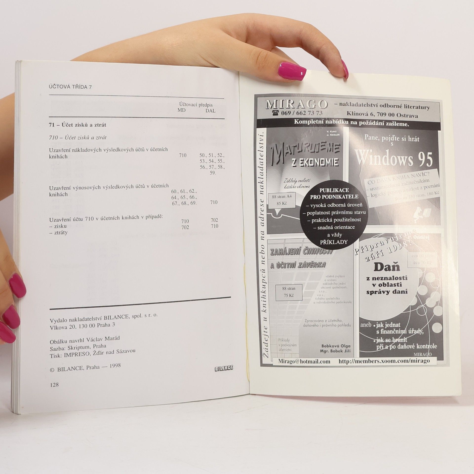 Various authors Sbírka souvztažností k účtové osnově a postupům účtování pro podnikatele