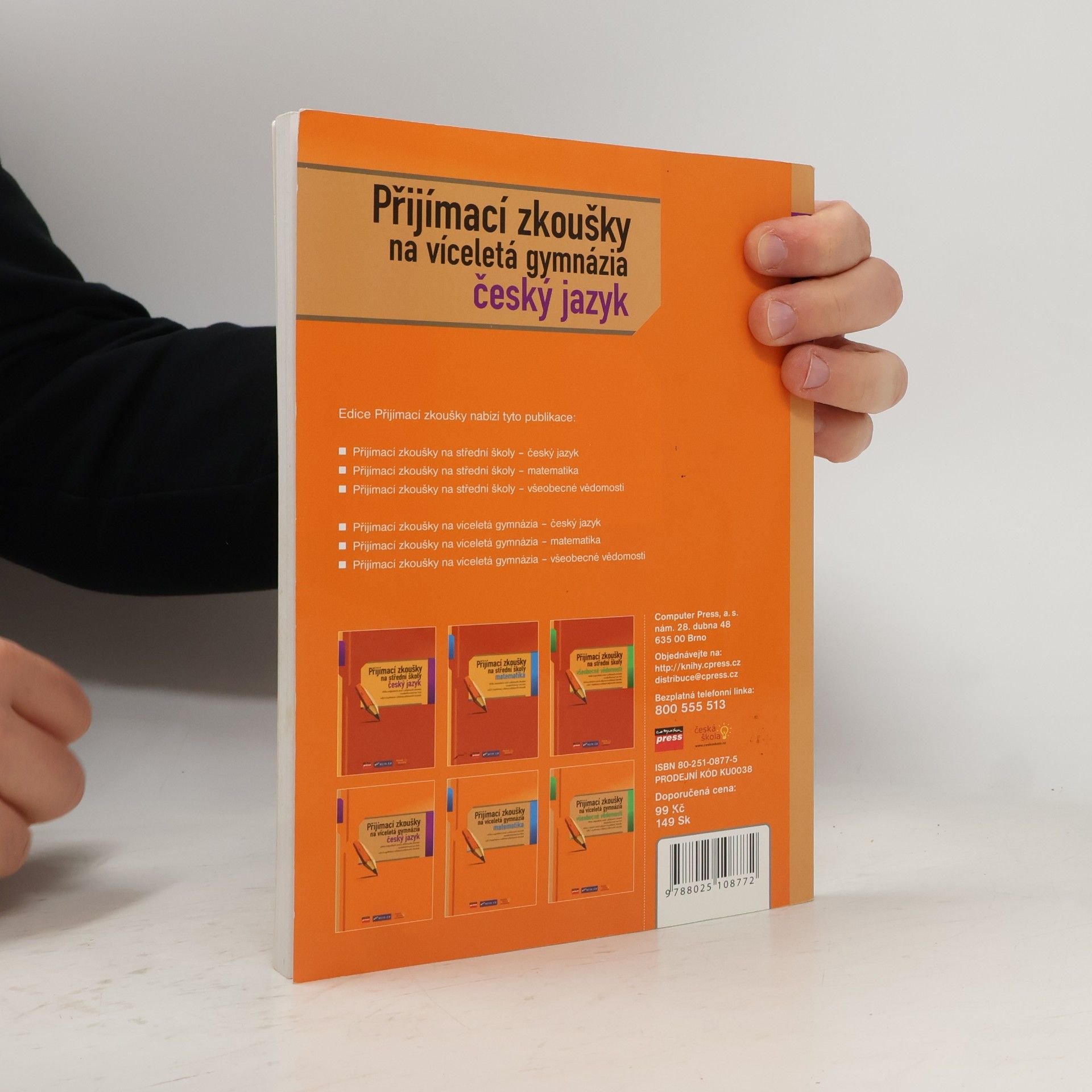 Various authors Přijímací zkoušky na víceletá gymnázia, Český jazyk
