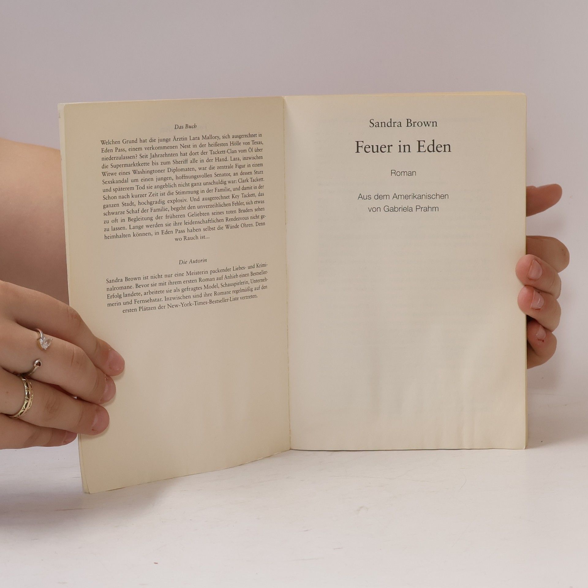 Sandra Brown Feuer in Eden