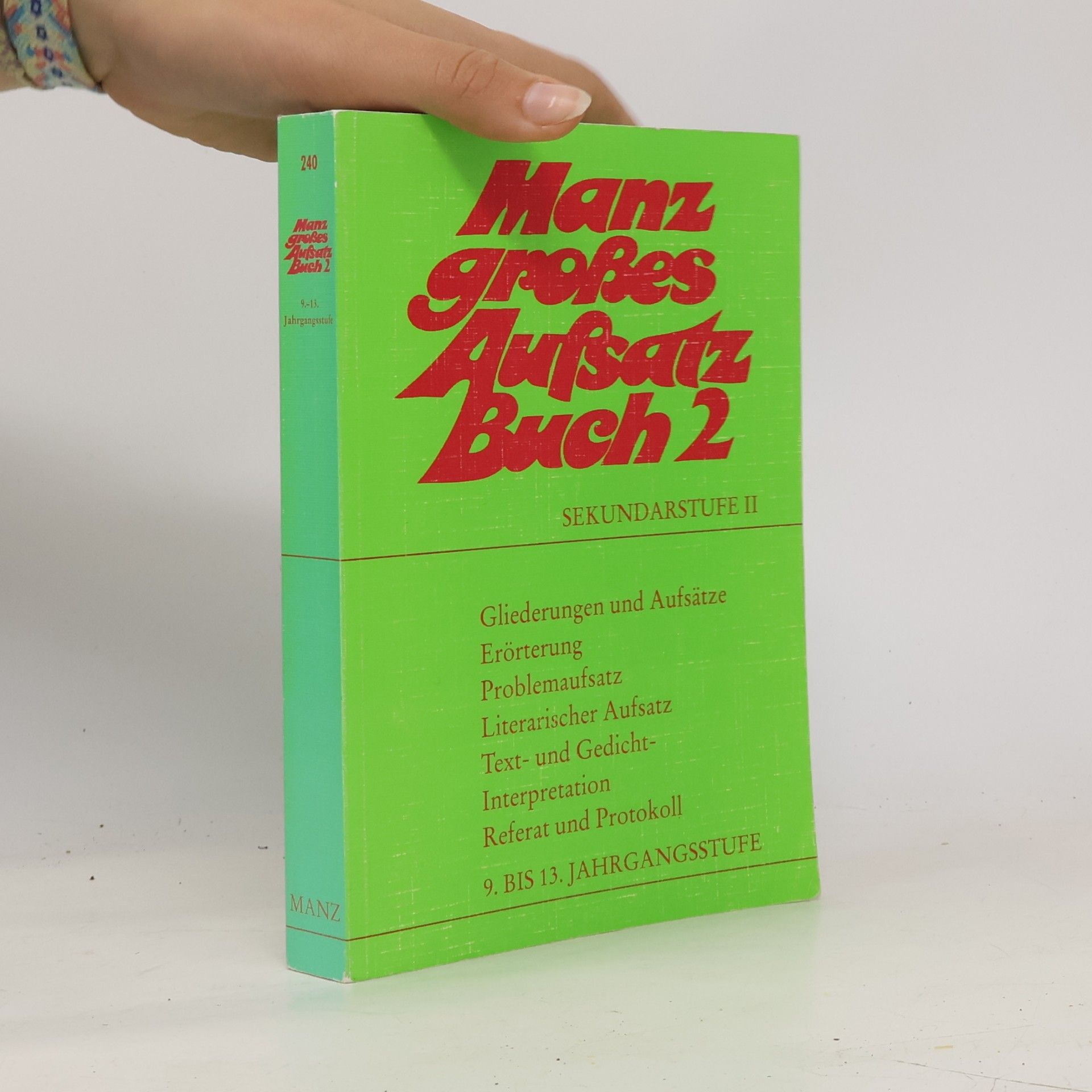 Various authors Manz grosses Aufsatzbuch