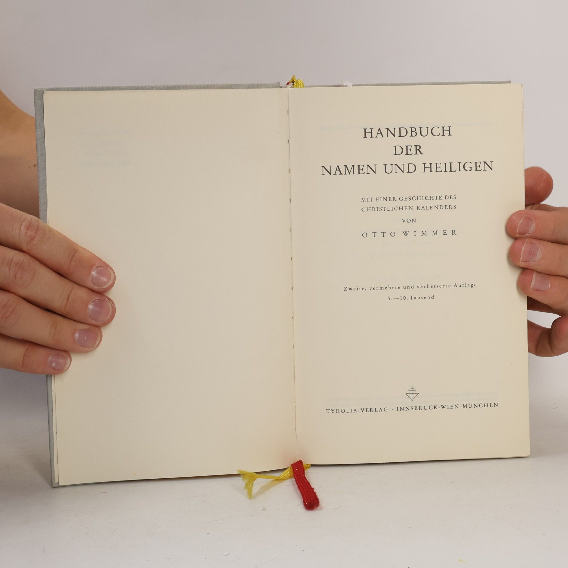 Otto Wimmer Handbuch der Namen und Heiligen