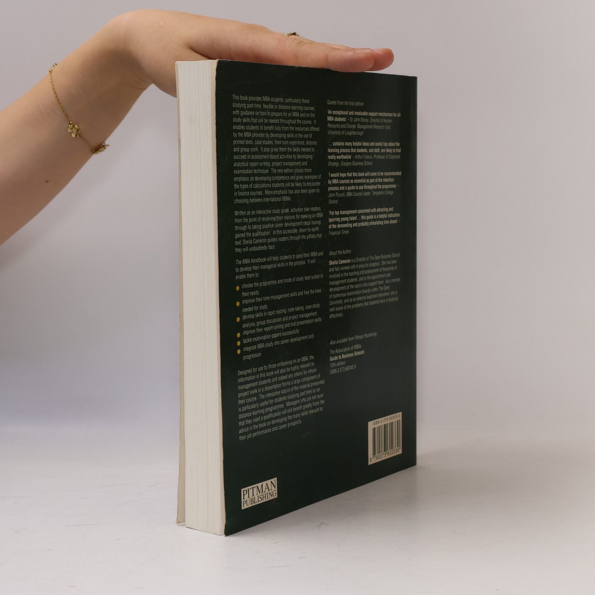 Sheila Cameron The MBA Handbook