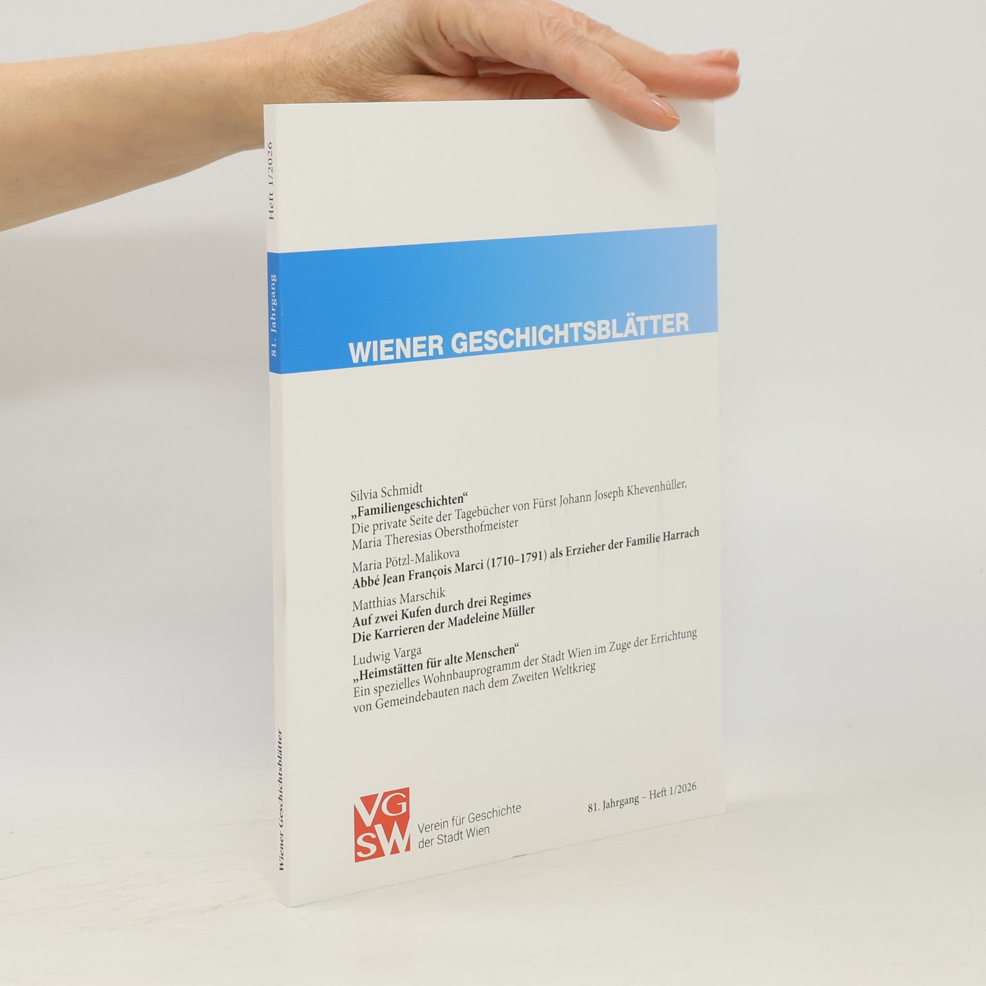 Wiener Geschichtsblätter 1/2026