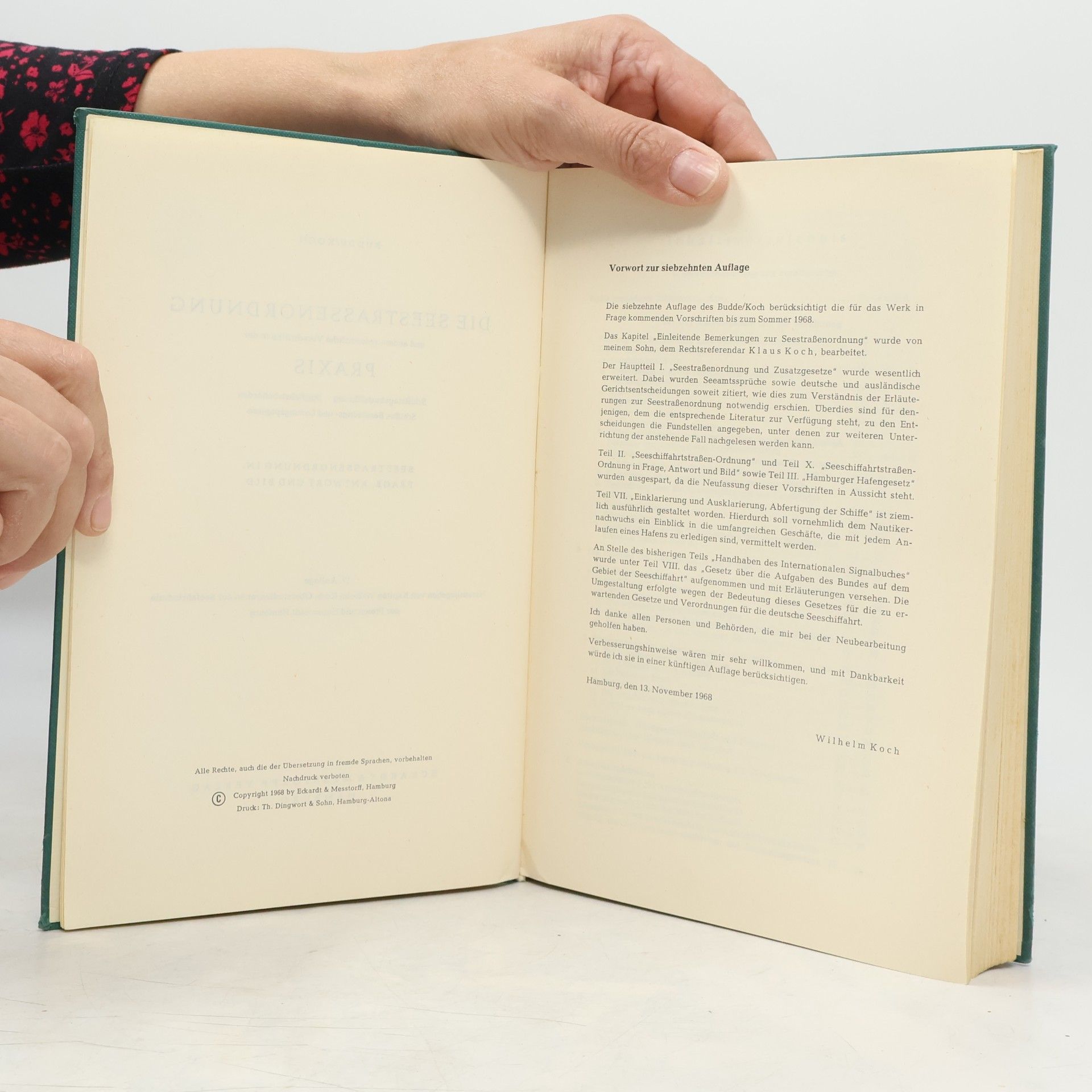 Karl-Wilhelm Koch Die Seestrassenordnung und andere seerechtliche Vorschriften in der Praxis