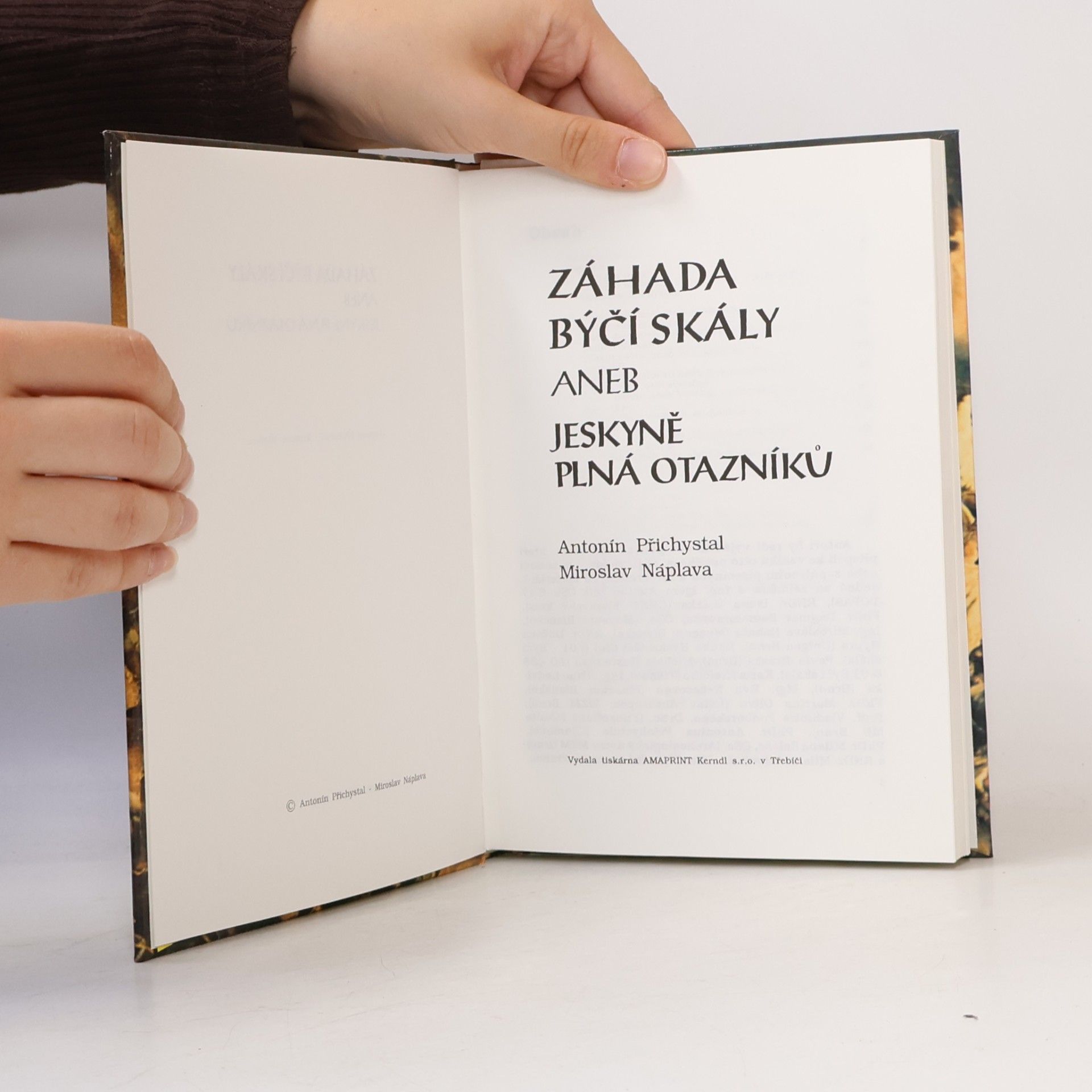 Antonín Přichystal Záhada Býčí skály aneb Jeskyně plná otazníků
