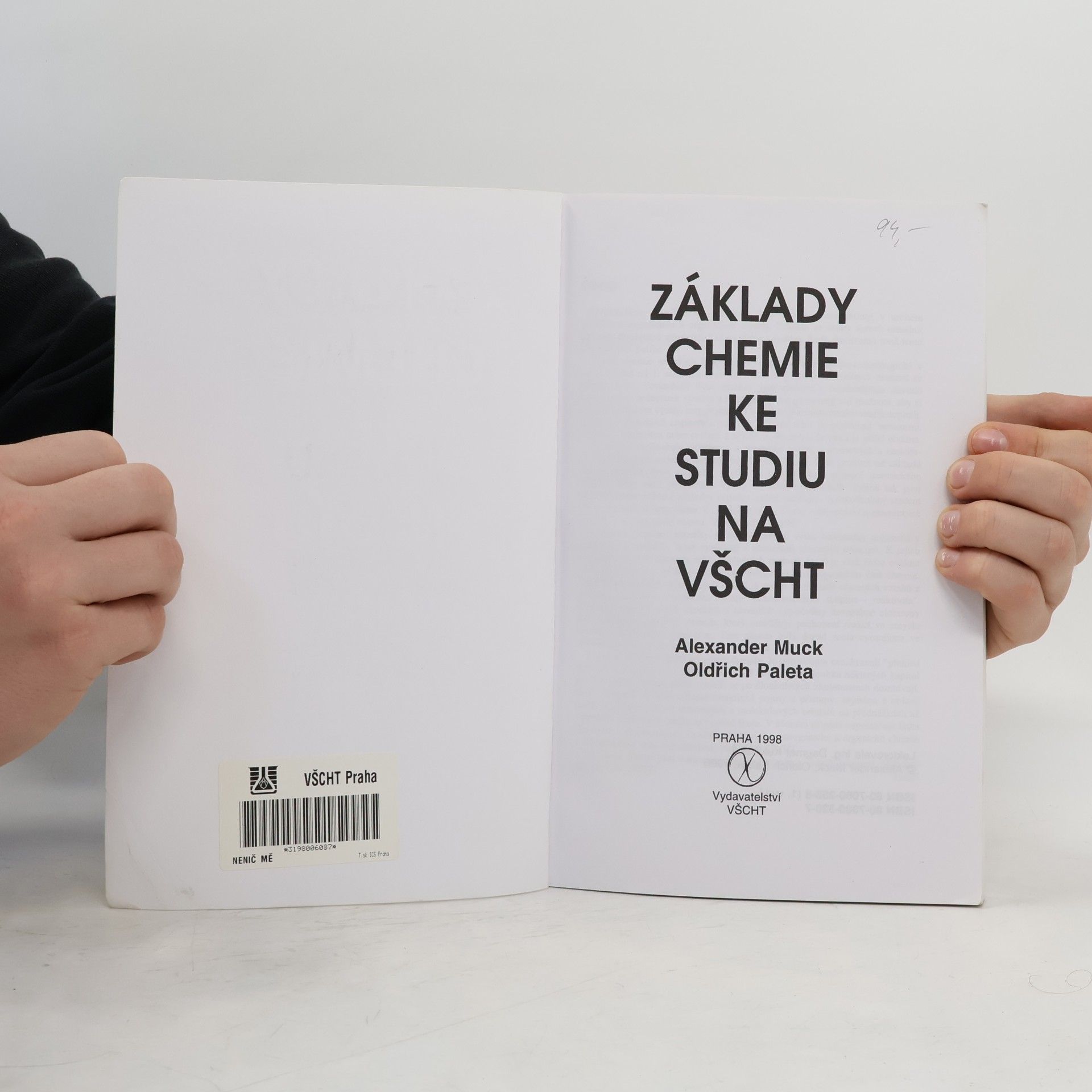 Alexander Muck Základy chemie ke studiu na VŠCHT