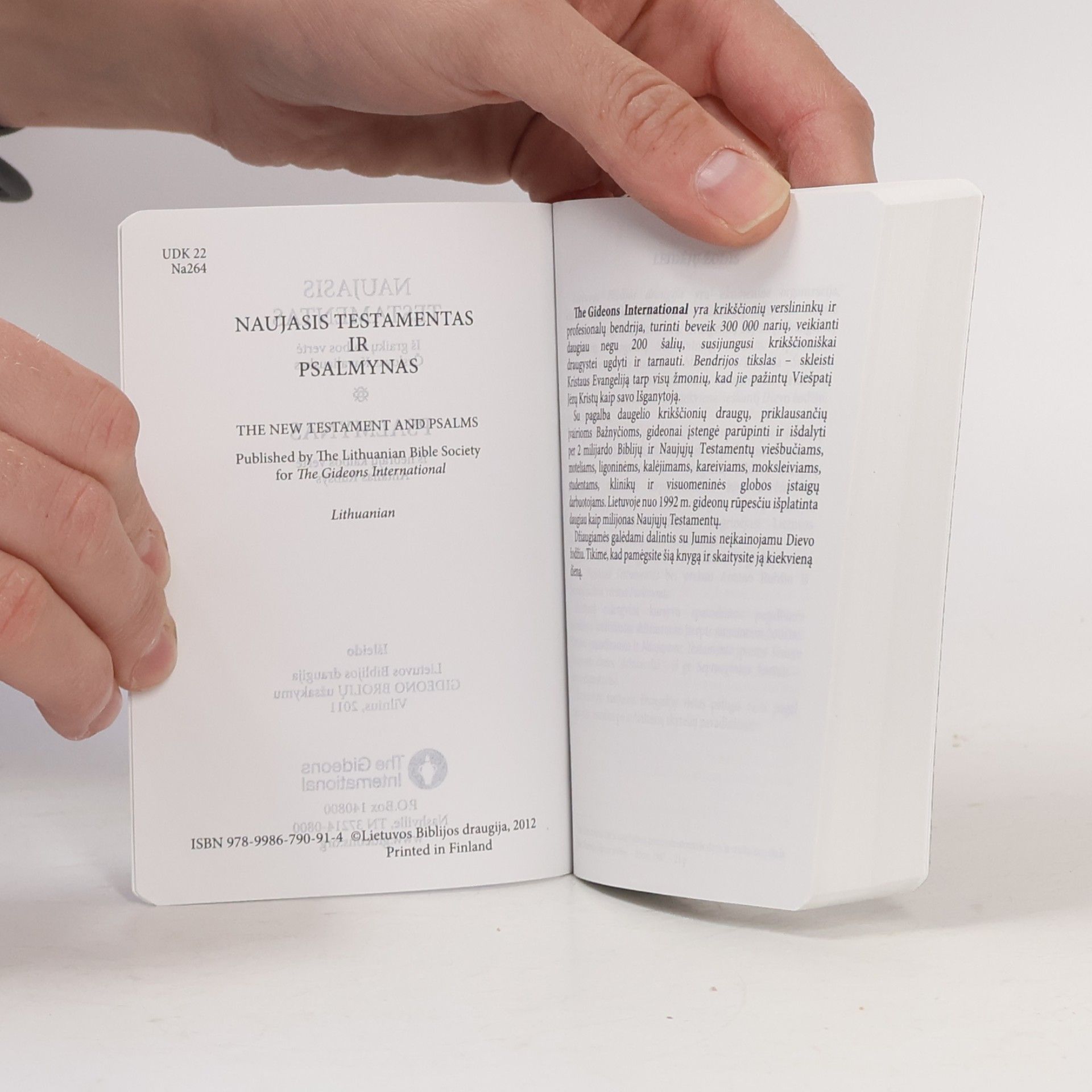 Collectif d'auteurs Naujasis Testamentas ir Psalmynas