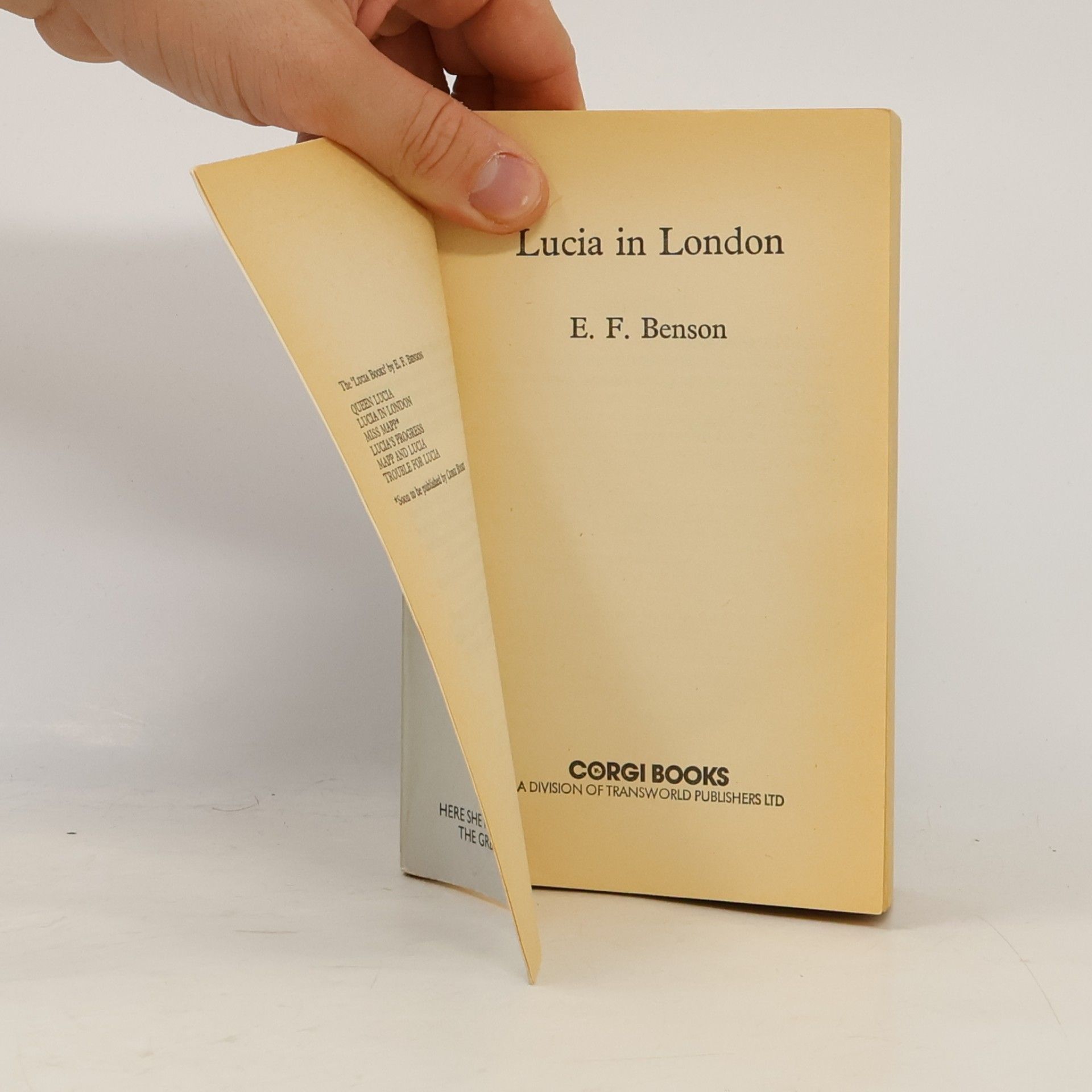E. F. Benson Lucia in London