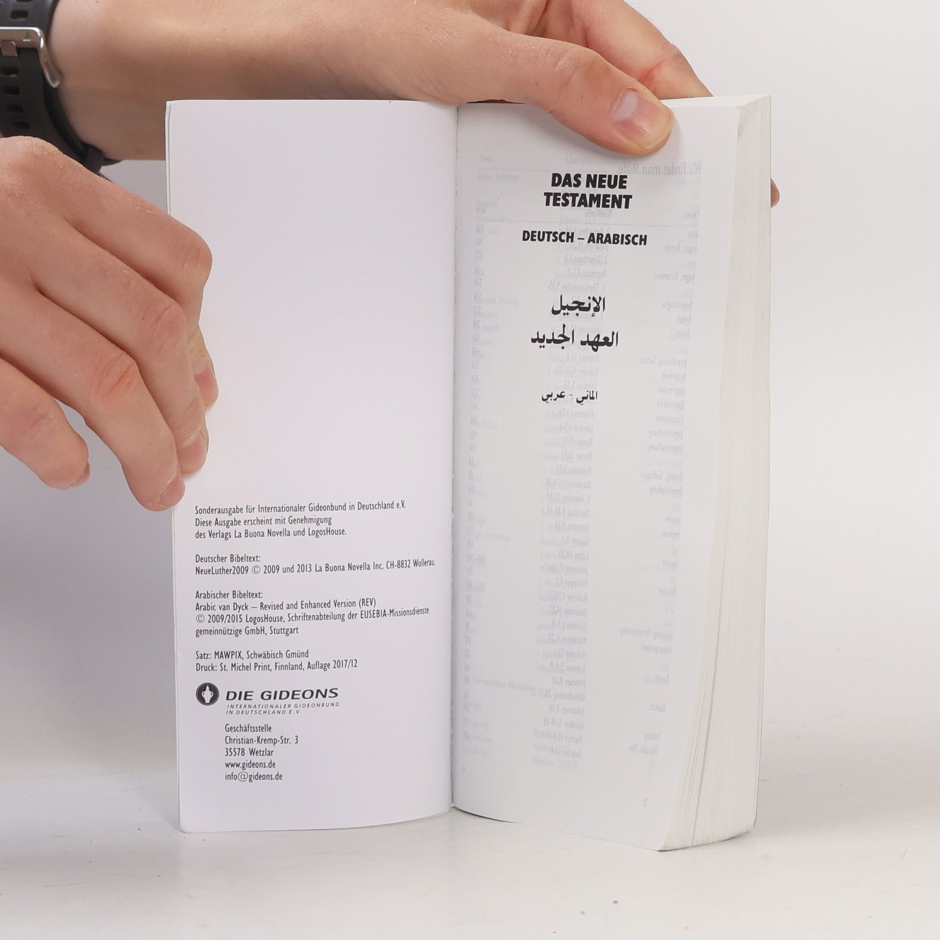 Various authors Das Neue Testament: Deutsch–Arabisch. الإنجيل - العهد الجديد