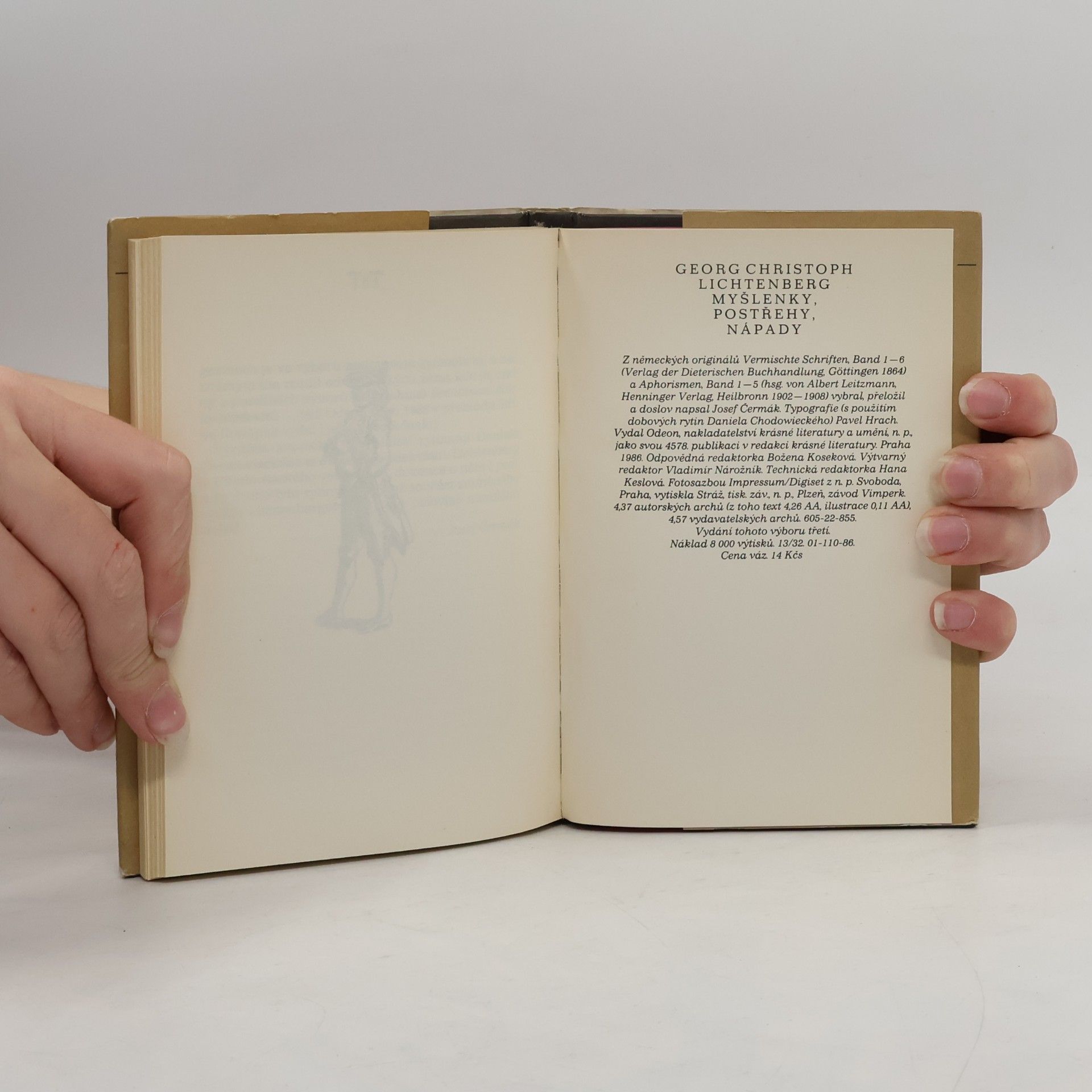 Georg Christoph Lichtenberg Myšlenky, postřehy, nápady