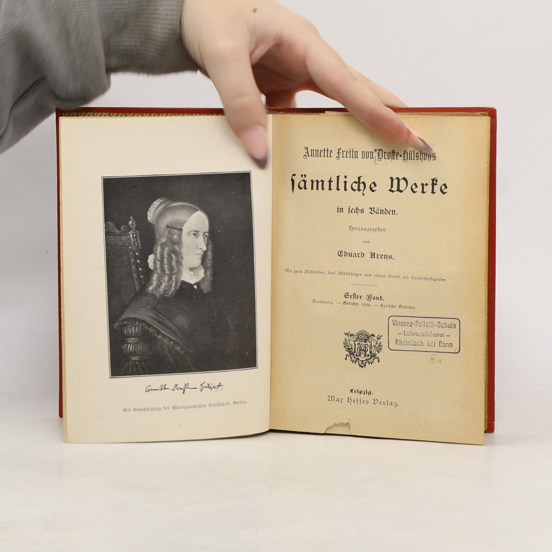 Annette von Droste-Hülshoff Droste-Hülshoffs Werke 1.-3.