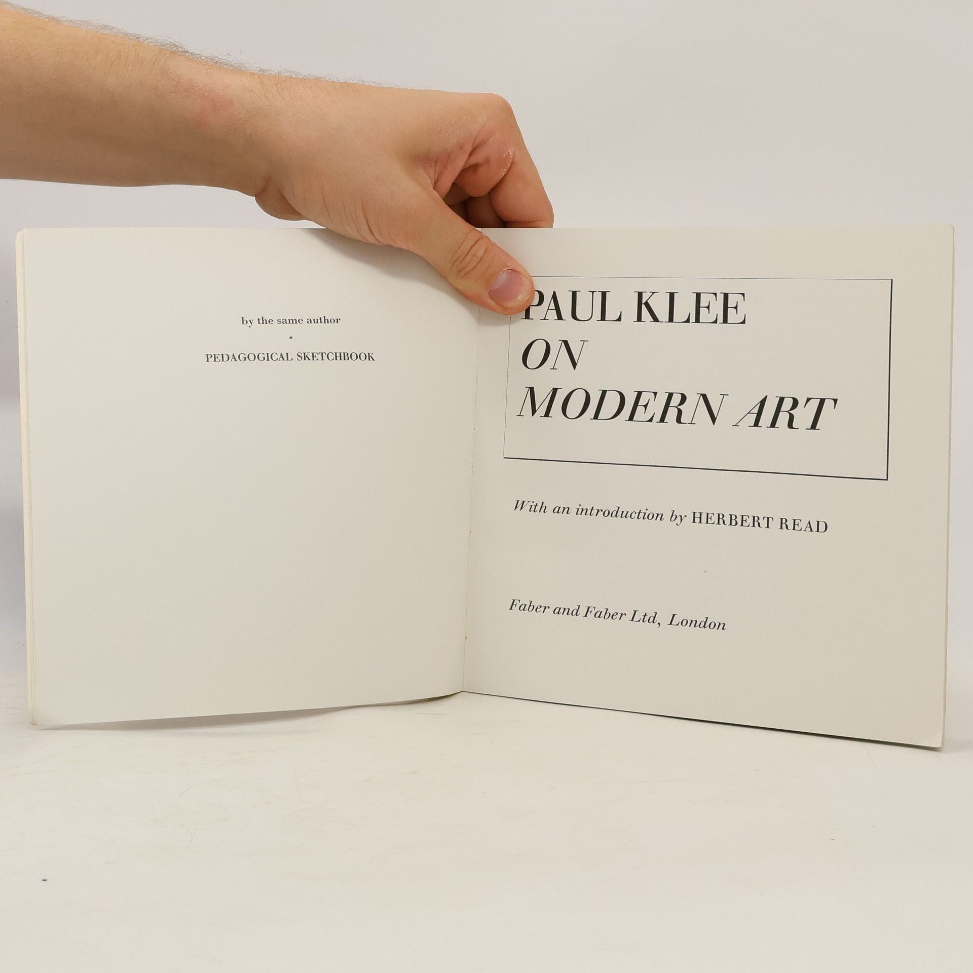 Paul Klee On Modern Art