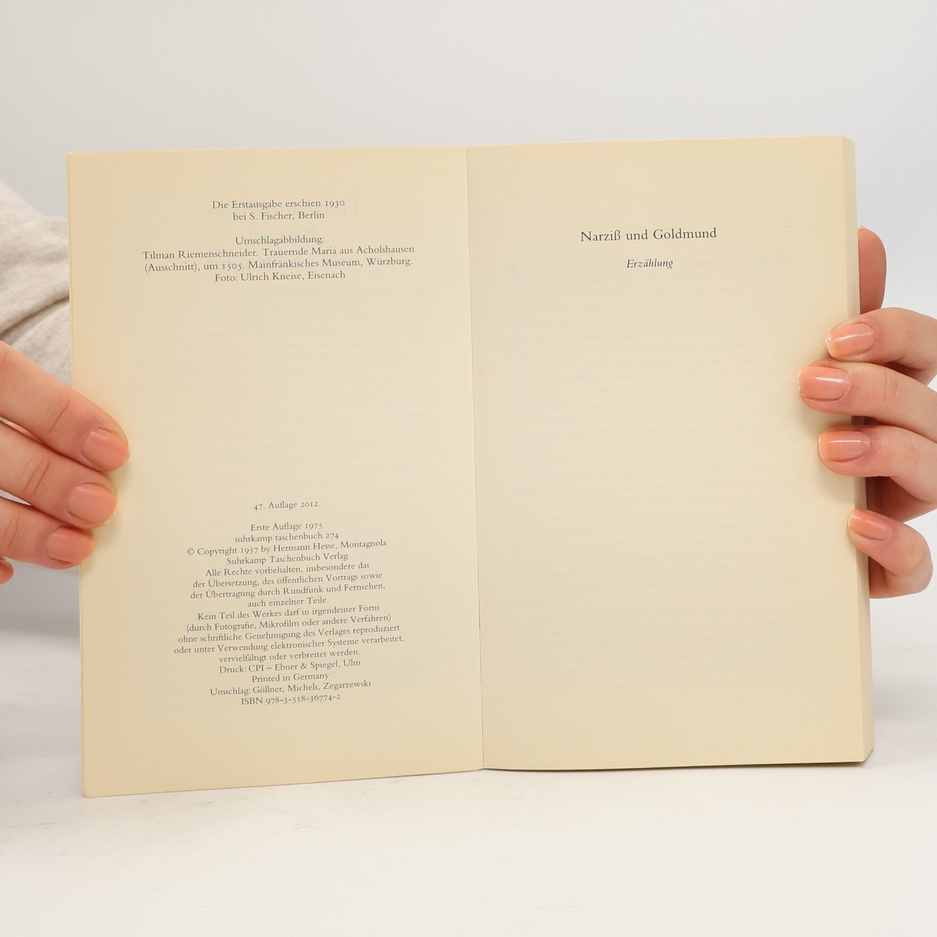 Hermann Hesse Narziß und Goldmund