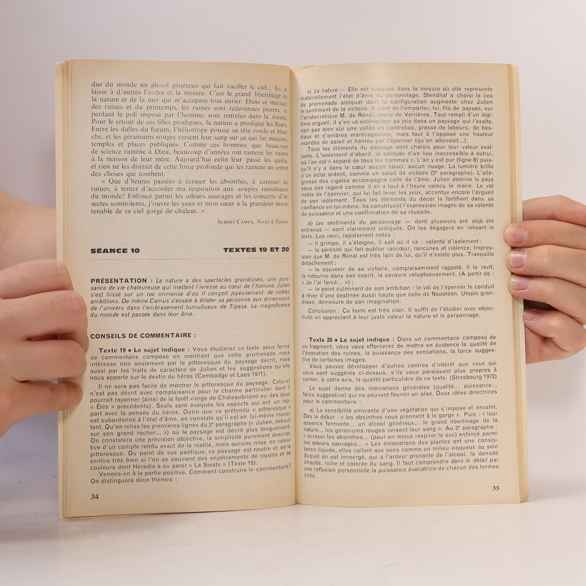 Robert Baniol le commentaire de texte composé
