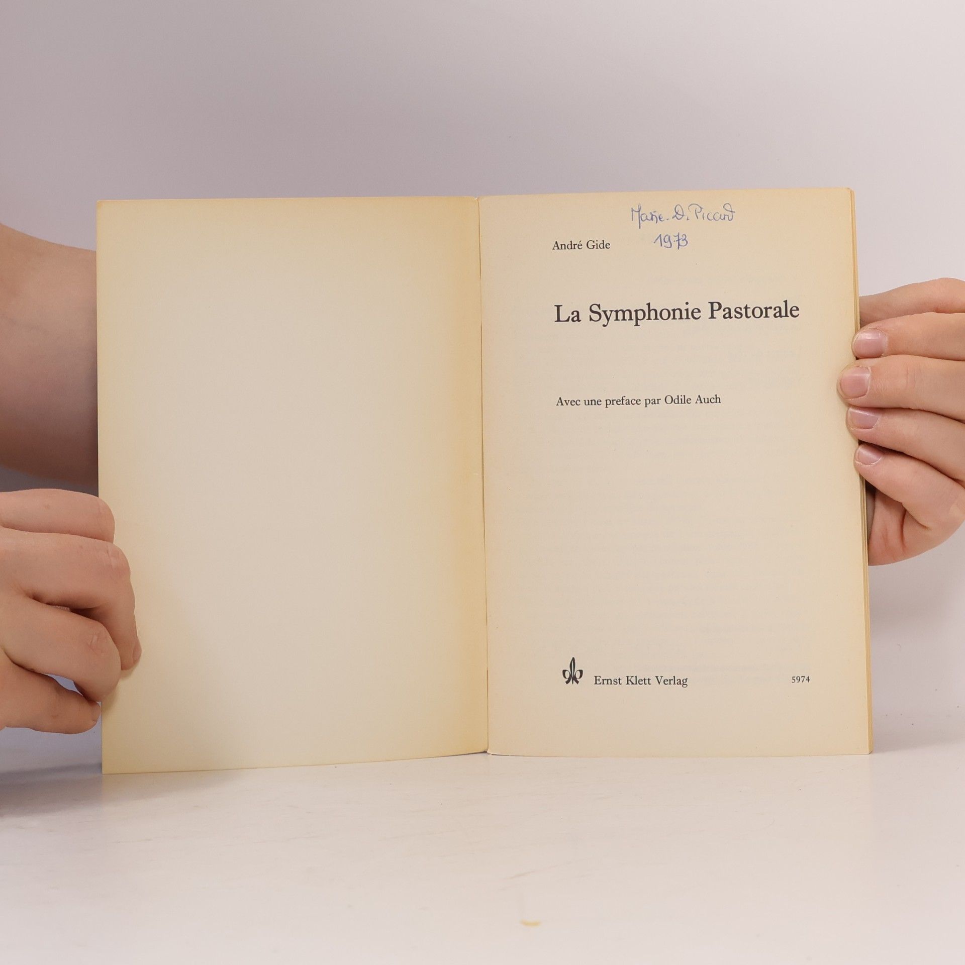 André Gide La Symphonie Pastorale