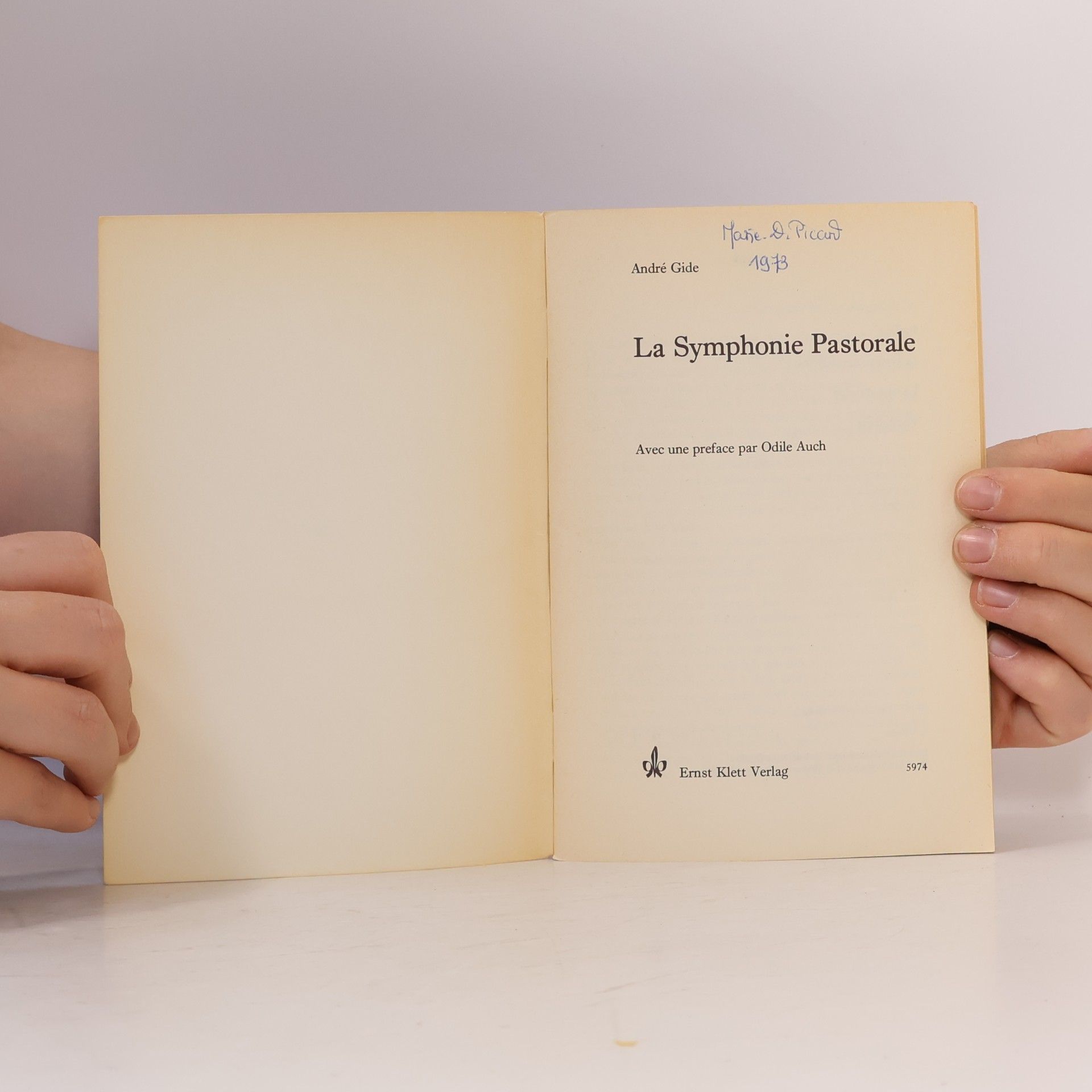 André Gide La Symphonie Pastorale