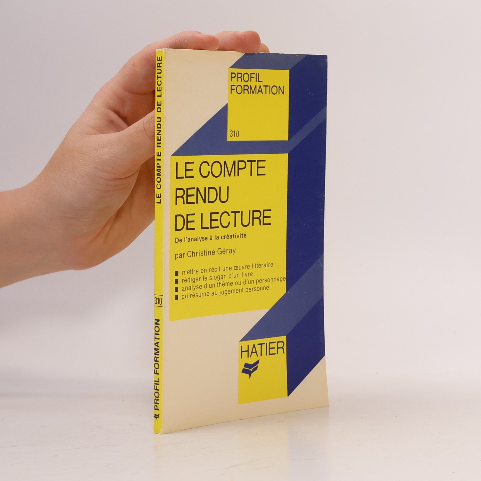 Profil Formation - 310: Le Compte Rendu de Lecture
