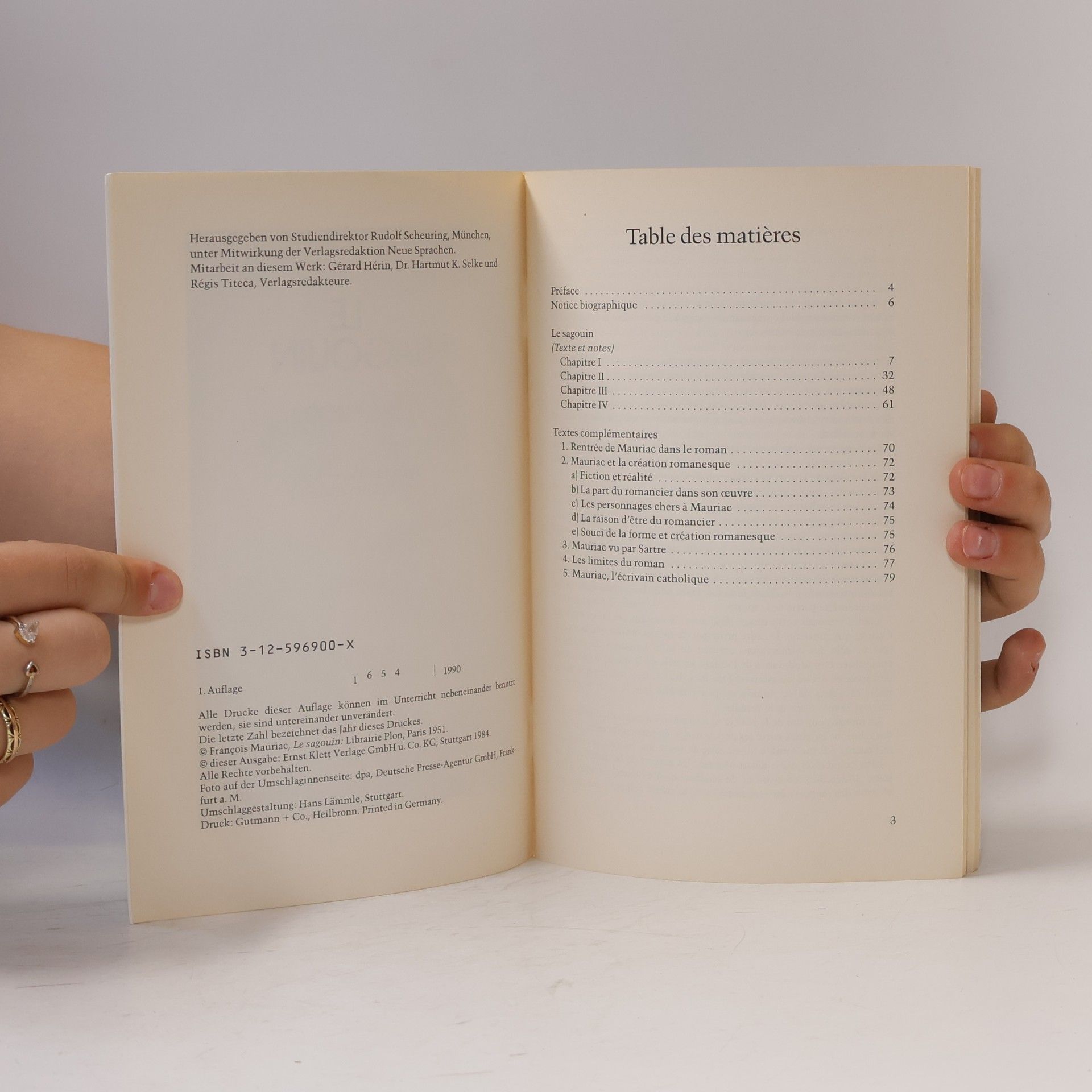 François Mauriac Lectures françaises: Le Sagouin. Texte et documents.