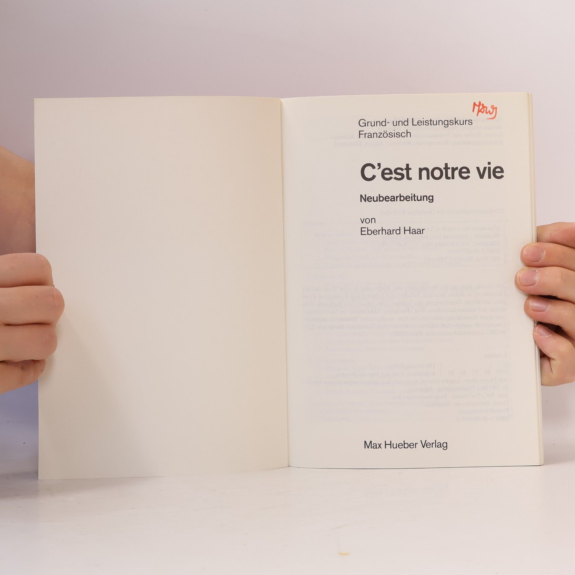Eberhard Haar C'est notre vie - Neubearbeitung - Grund- und Leistungskurs Französisch
