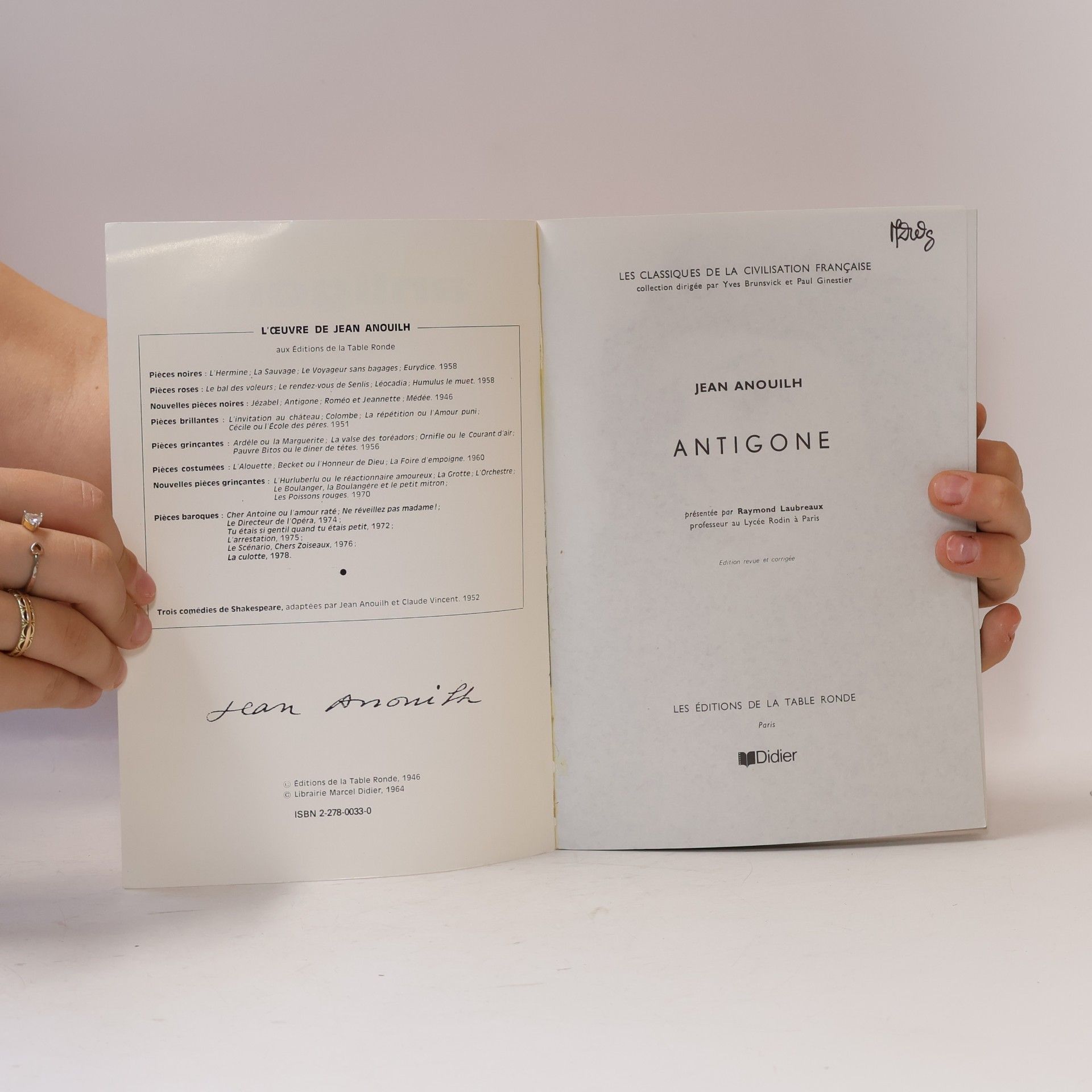 Jean Anouilh Antigone