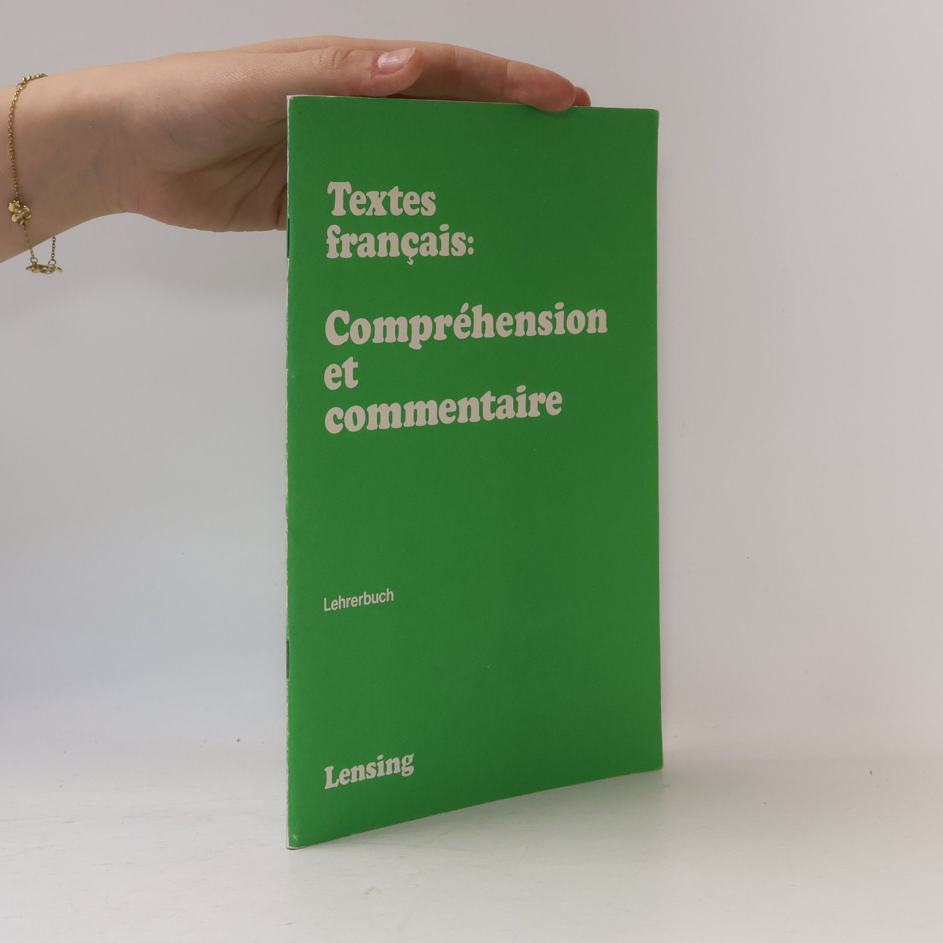 Textes français, compréhension et commentaire. Lehrerbuch