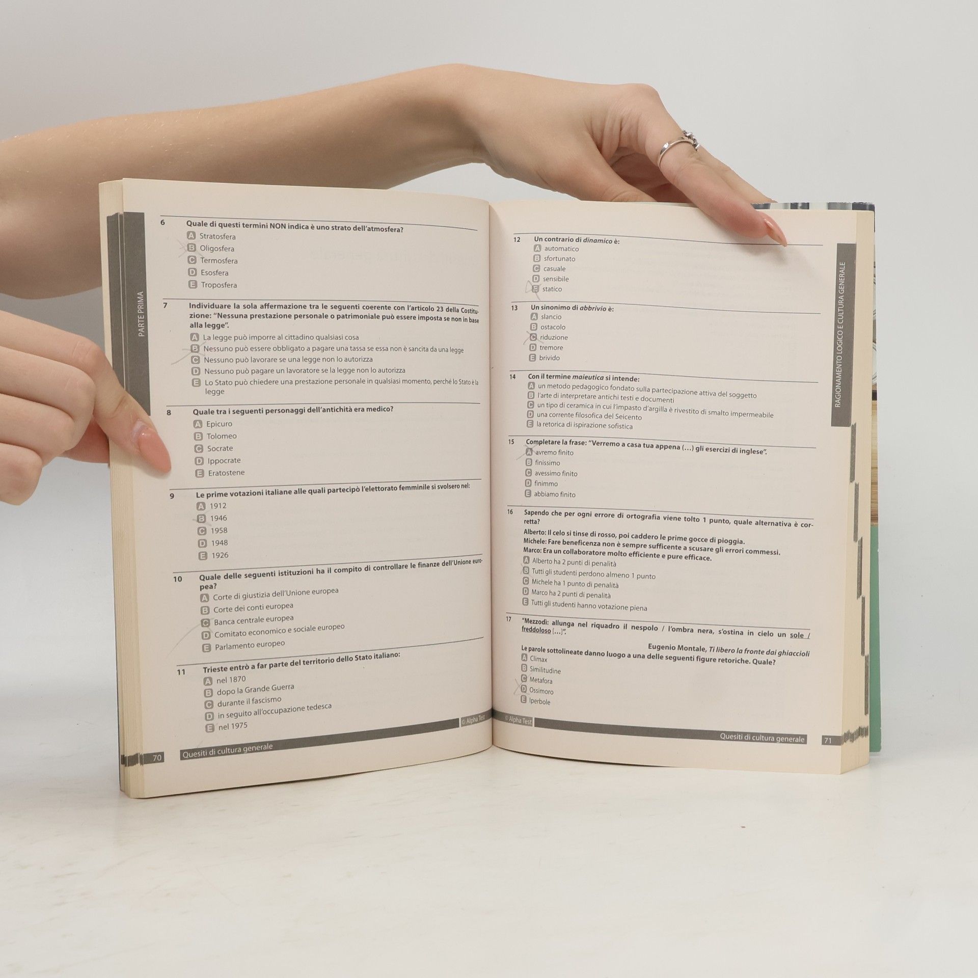 Autorenkollektiv Alpha Test. Medicina. Esercizi commentati