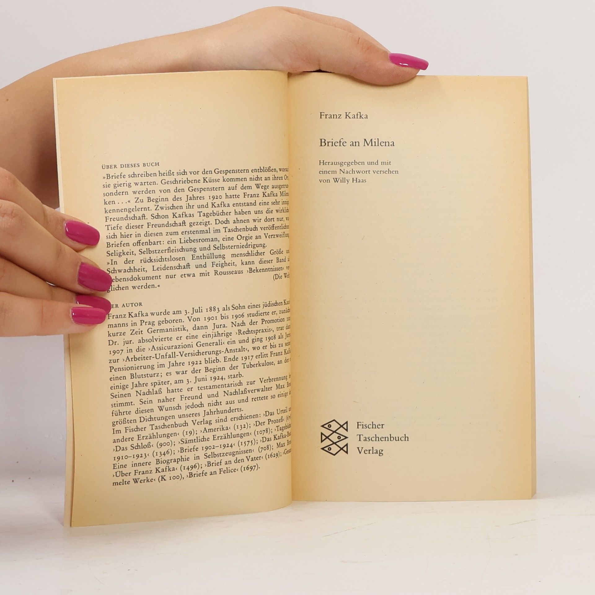 Franz Kafka Briefe an Milena