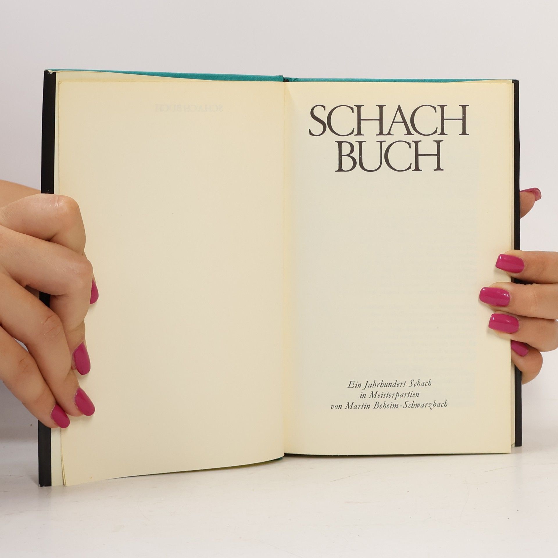 Martin Beheim-Schwarzbach Schachbuch